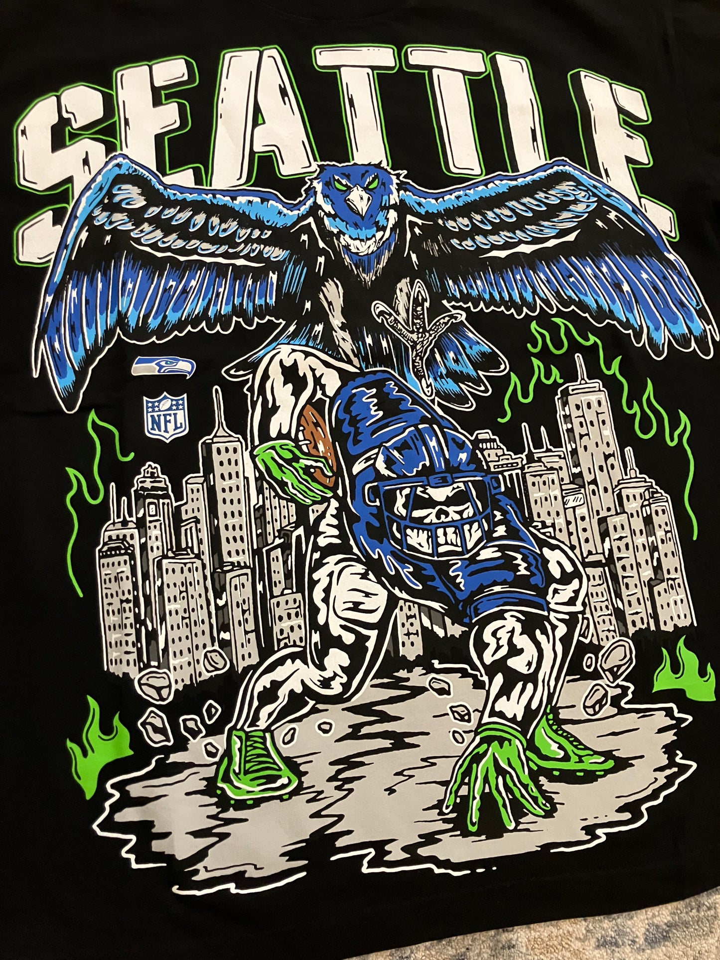Warren Lotas x Seattle Seahawks Skyline Tee