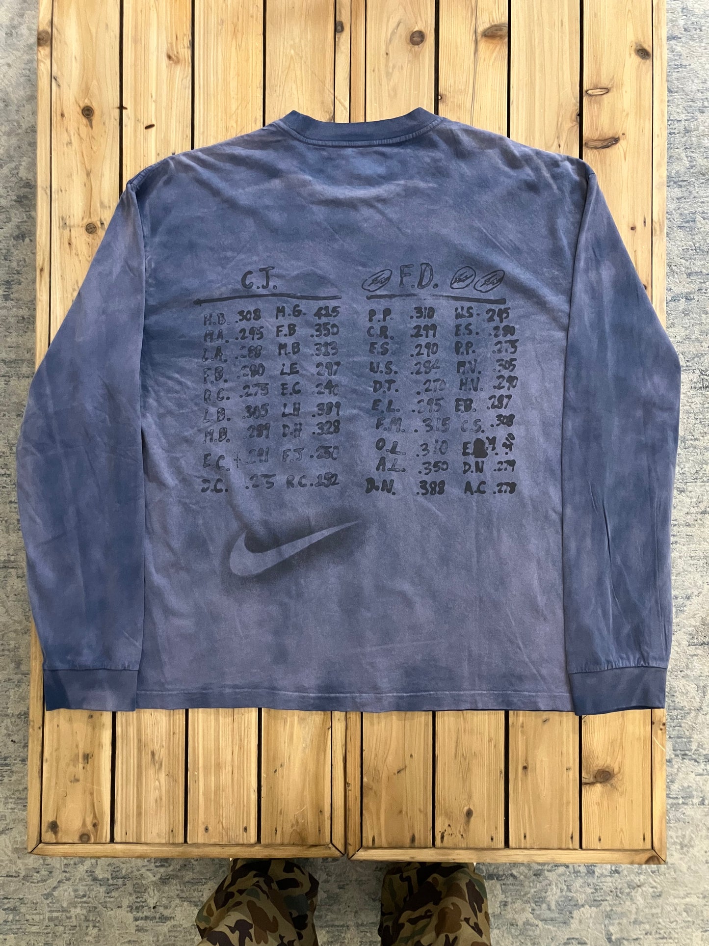 Travis Scott Cactus Jack x Fragment x Nike Houston to Ise Mie Tee ‘Washed Blue’