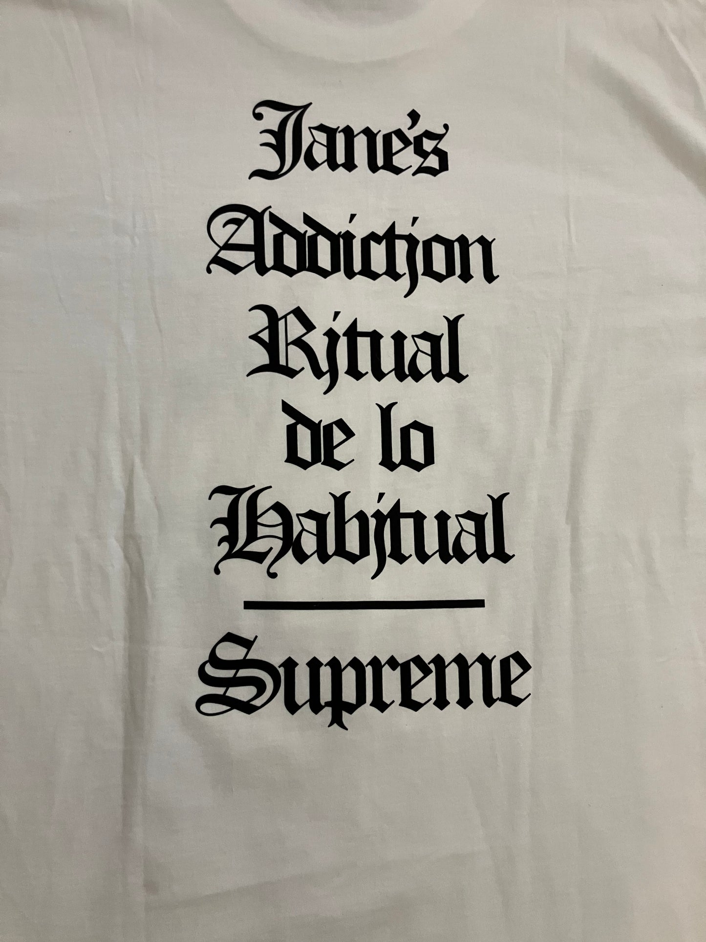 Supreme x Jane’s Addiction Ritual Tee ‘White’ (Pre-Owned)