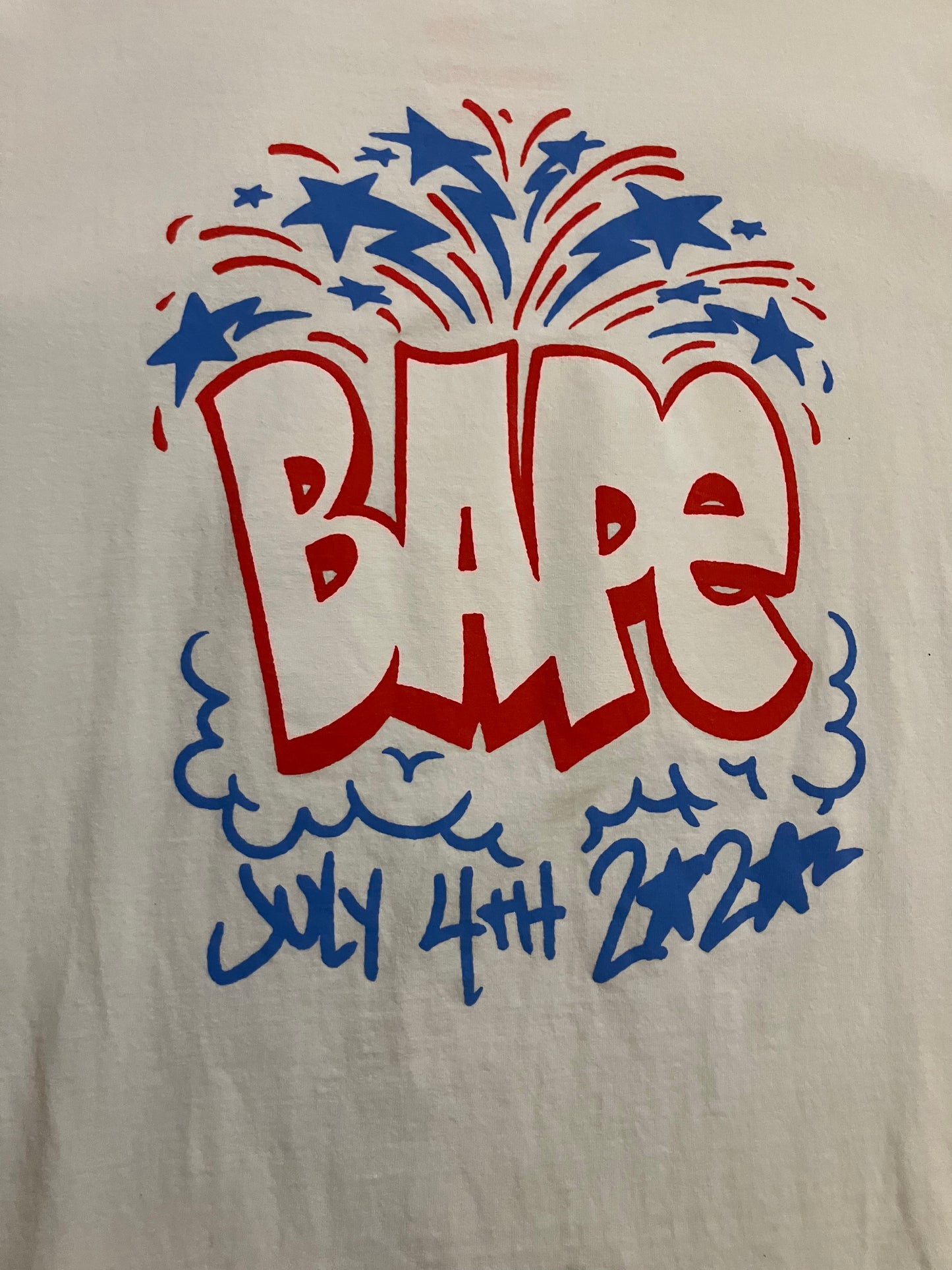 BAPE x Bobby Engvall July 4th Tee ‘White’ (Pre-Owned)