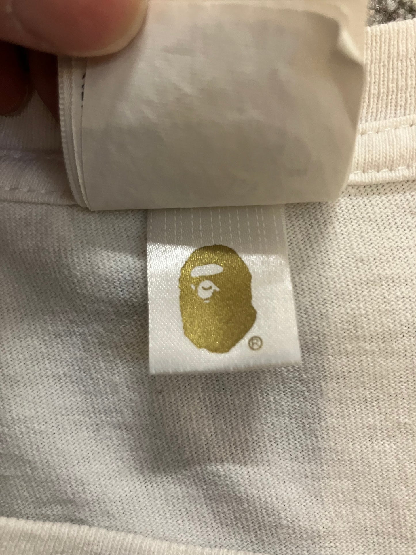 BAPE Grey Camo Head Tee ‘White’ (Pre-Owned)