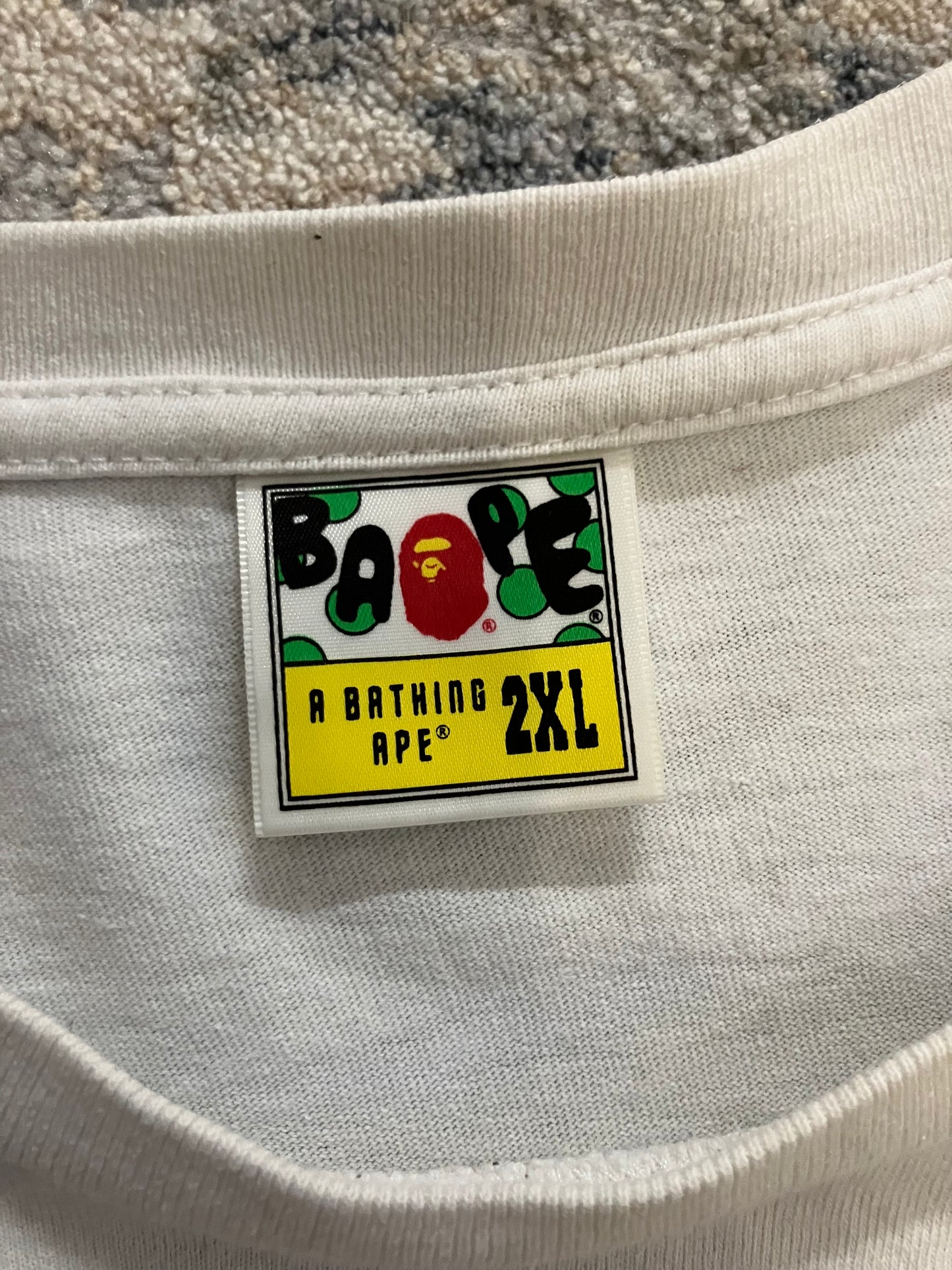 BAPE Grey Camo Head Tee ‘White’ (Pre-Owned)