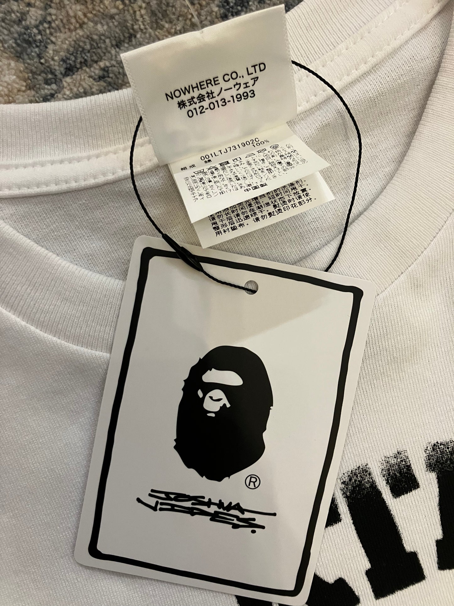 Joshua Vides x Bape Long Sleeve Tee ‘White’