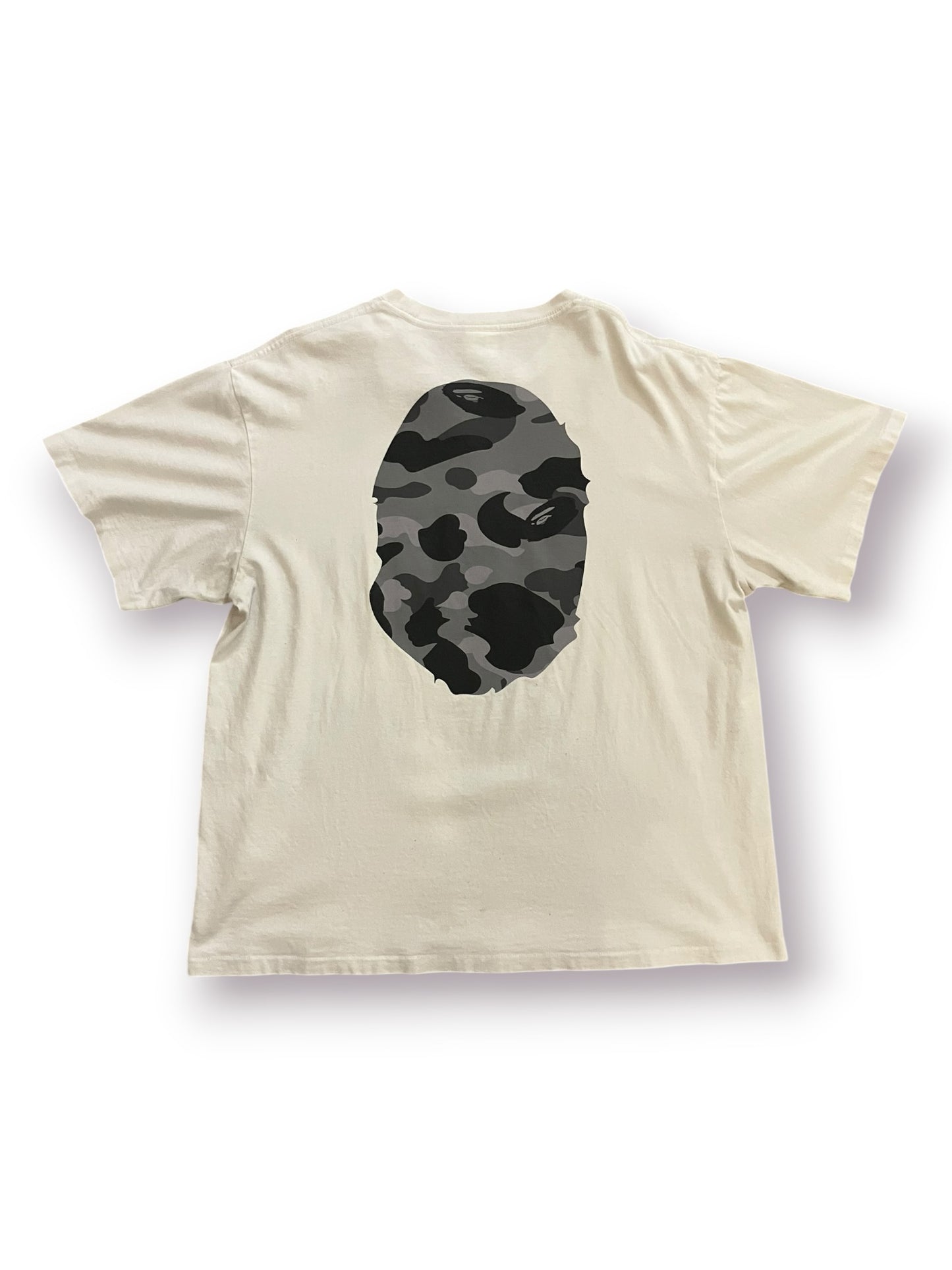 BAPE Grey Camo Head Tee ‘White’ (Pre-Owned)