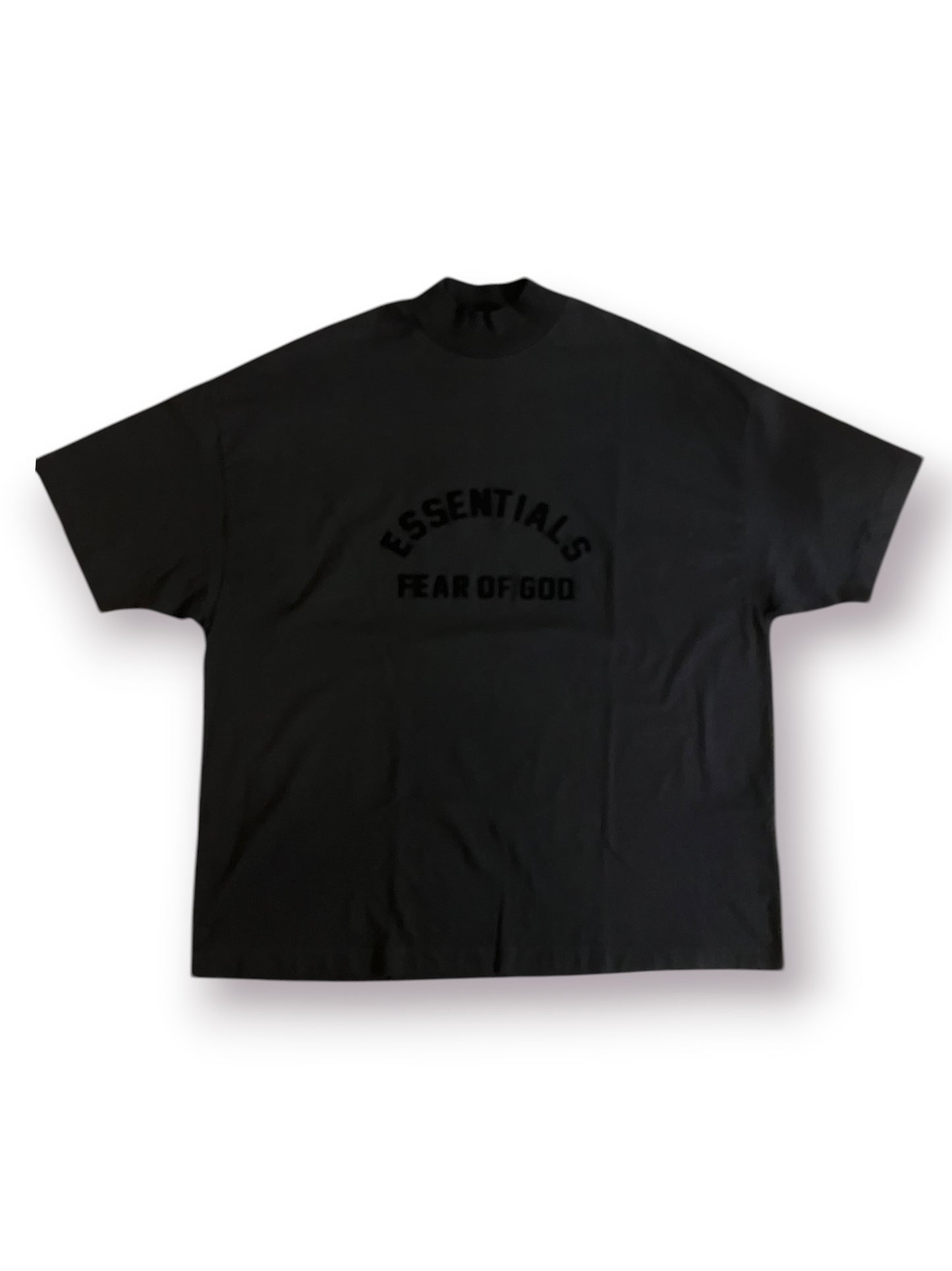 Fear of God Essentials Heavy Jersey Mockneck Tee ‘Black’ (Pre-Owned)