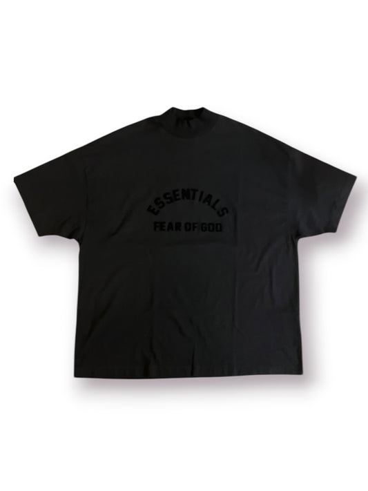 Fear of God Essentials Heavy Jersey Mockneck Tee ‘Black’ (Pre-Owned)