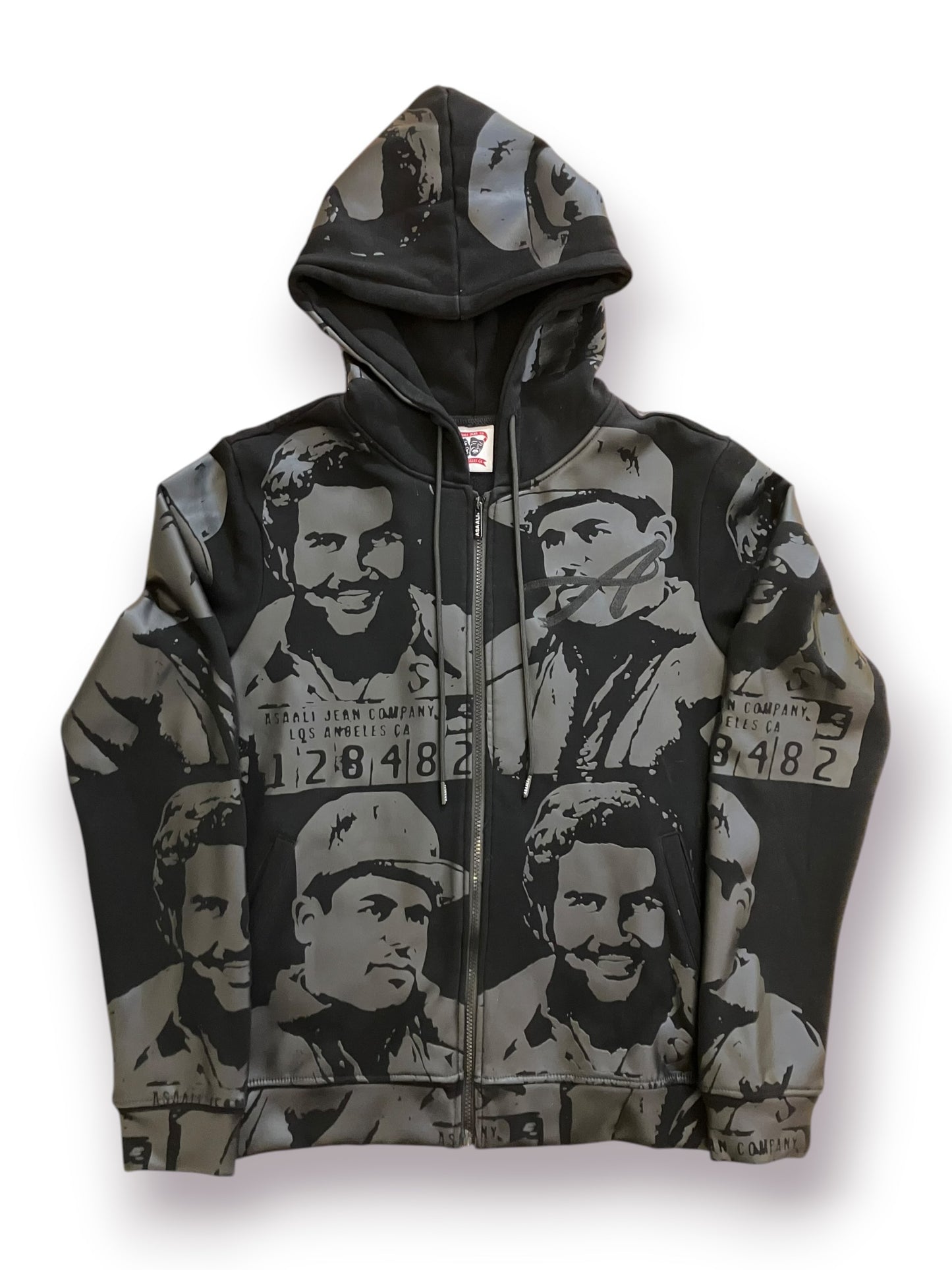 Asaali Black Monochrome Cartel Hoodie