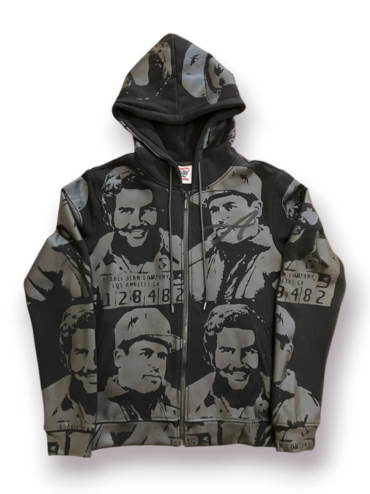 Asaali Black Monochrome Cartel Hoodie