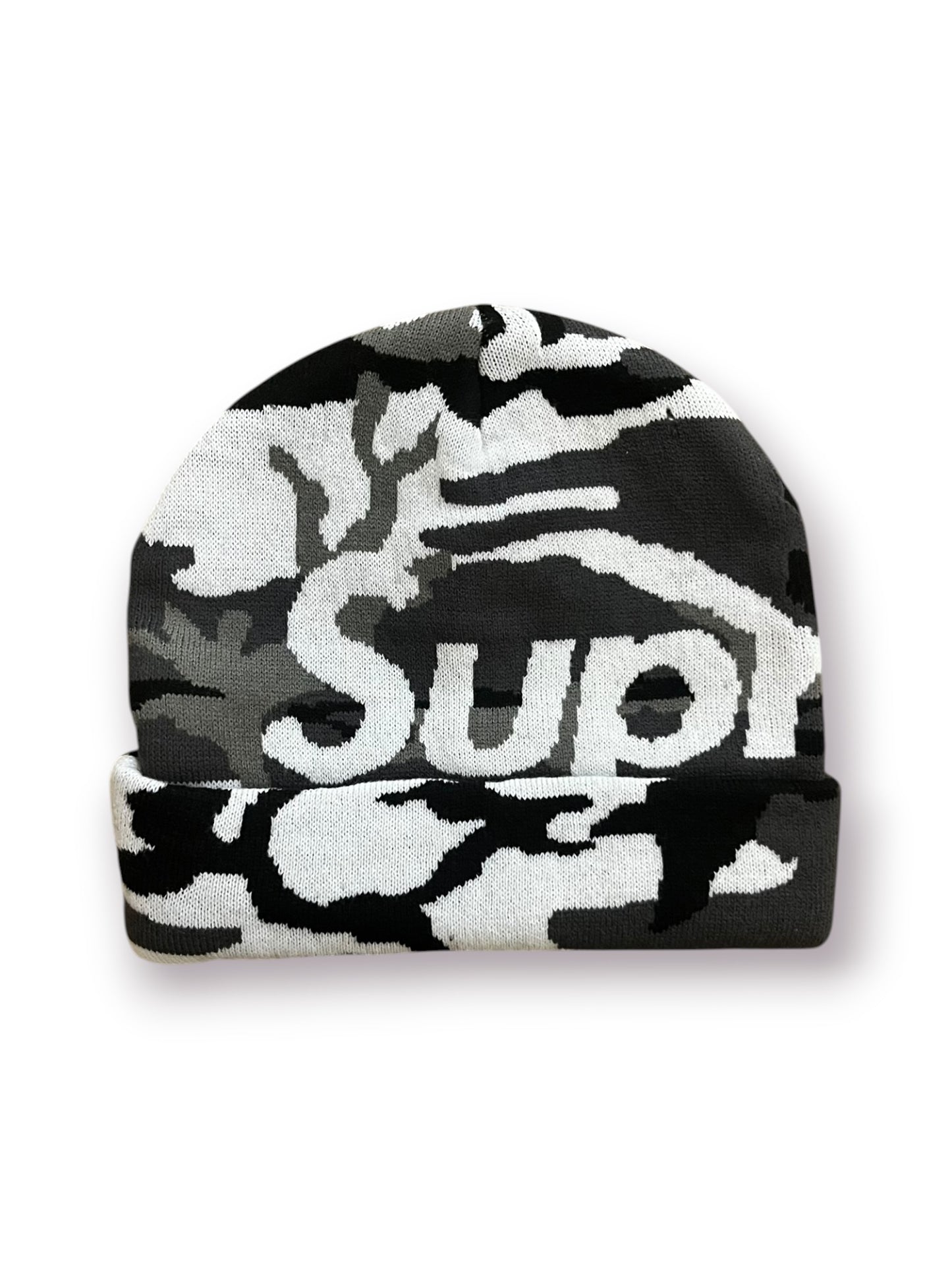 Supreme Big Logo Beanie ‘Snow Camo’