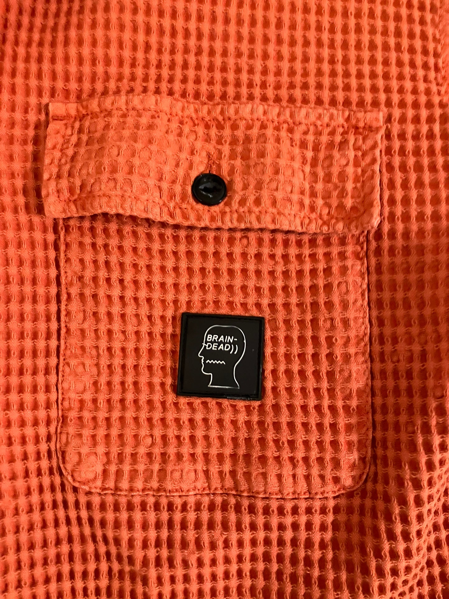 Brain Dead Waffle Front Shirt ‘Terracotta’ (Pre-Owned)