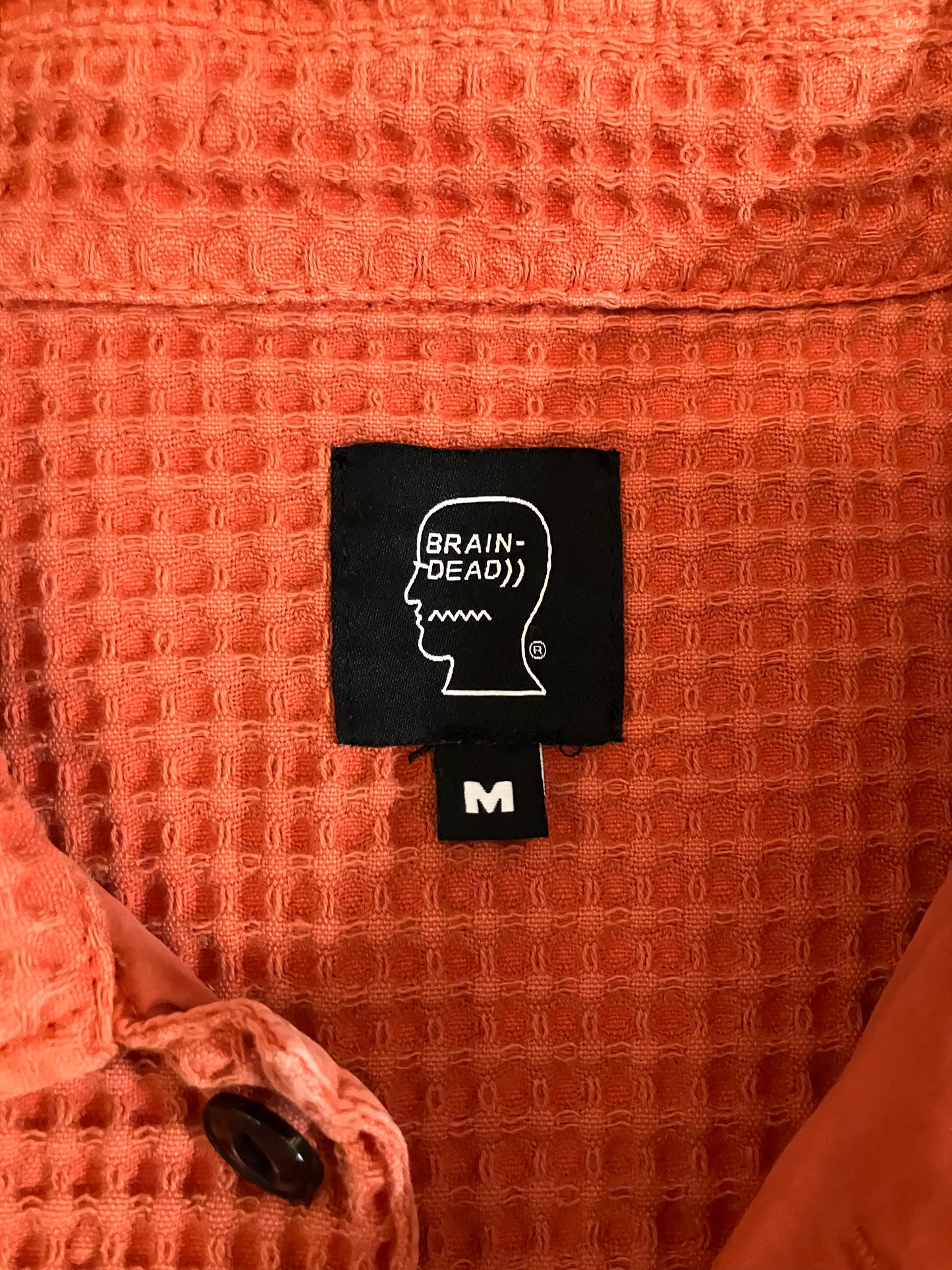 Brain Dead Waffle Front Shirt ‘Terracotta’ (Pre-Owned)