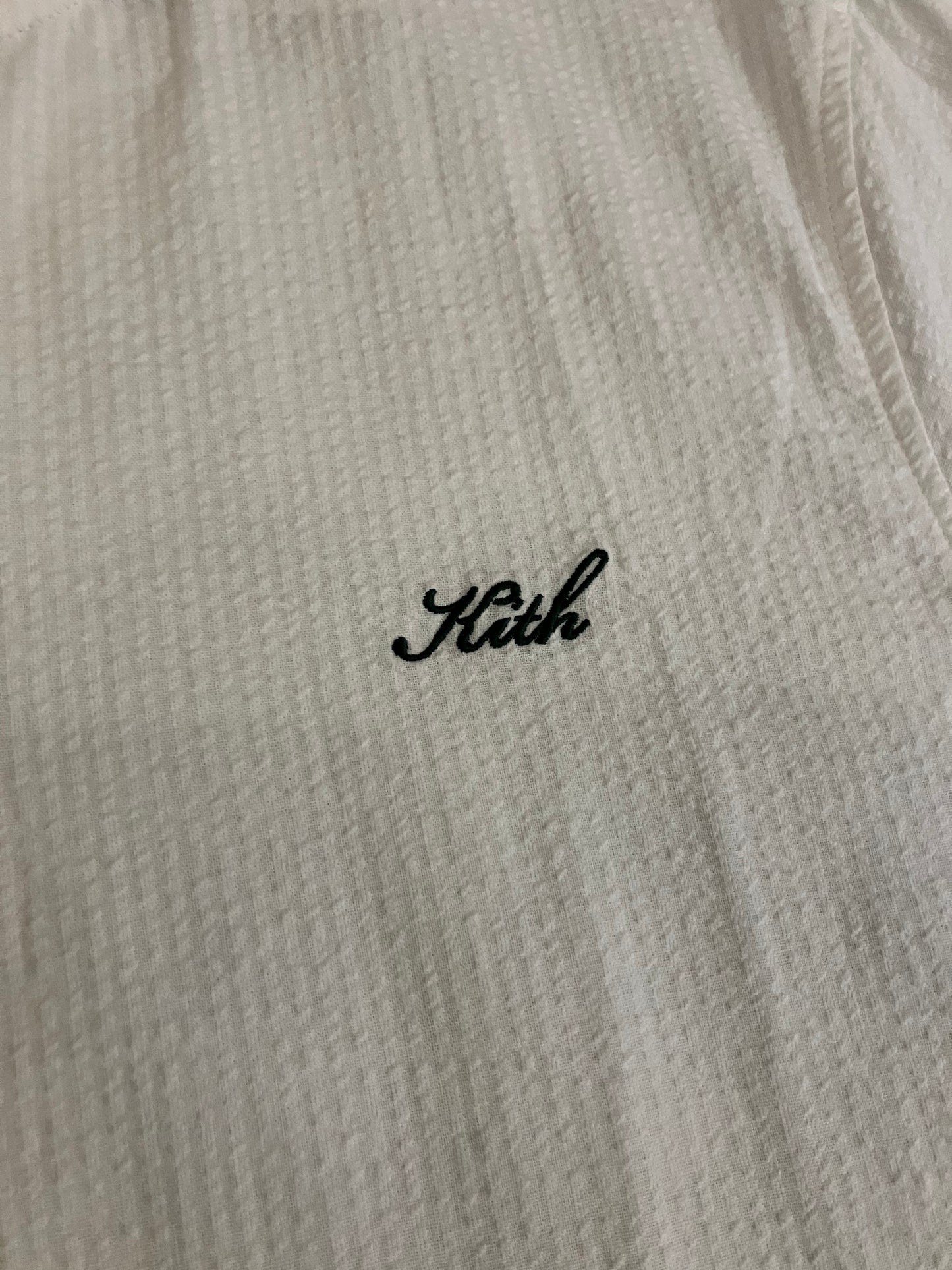 Kith Seersucker Polo ‘White’ (Pre-Owned)