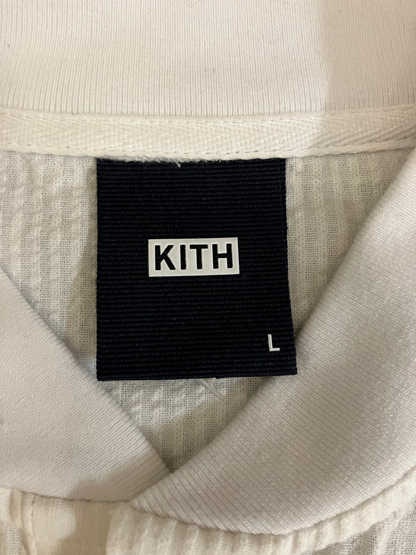 Kith Seersucker Polo ‘White’ (Pre-Owned)