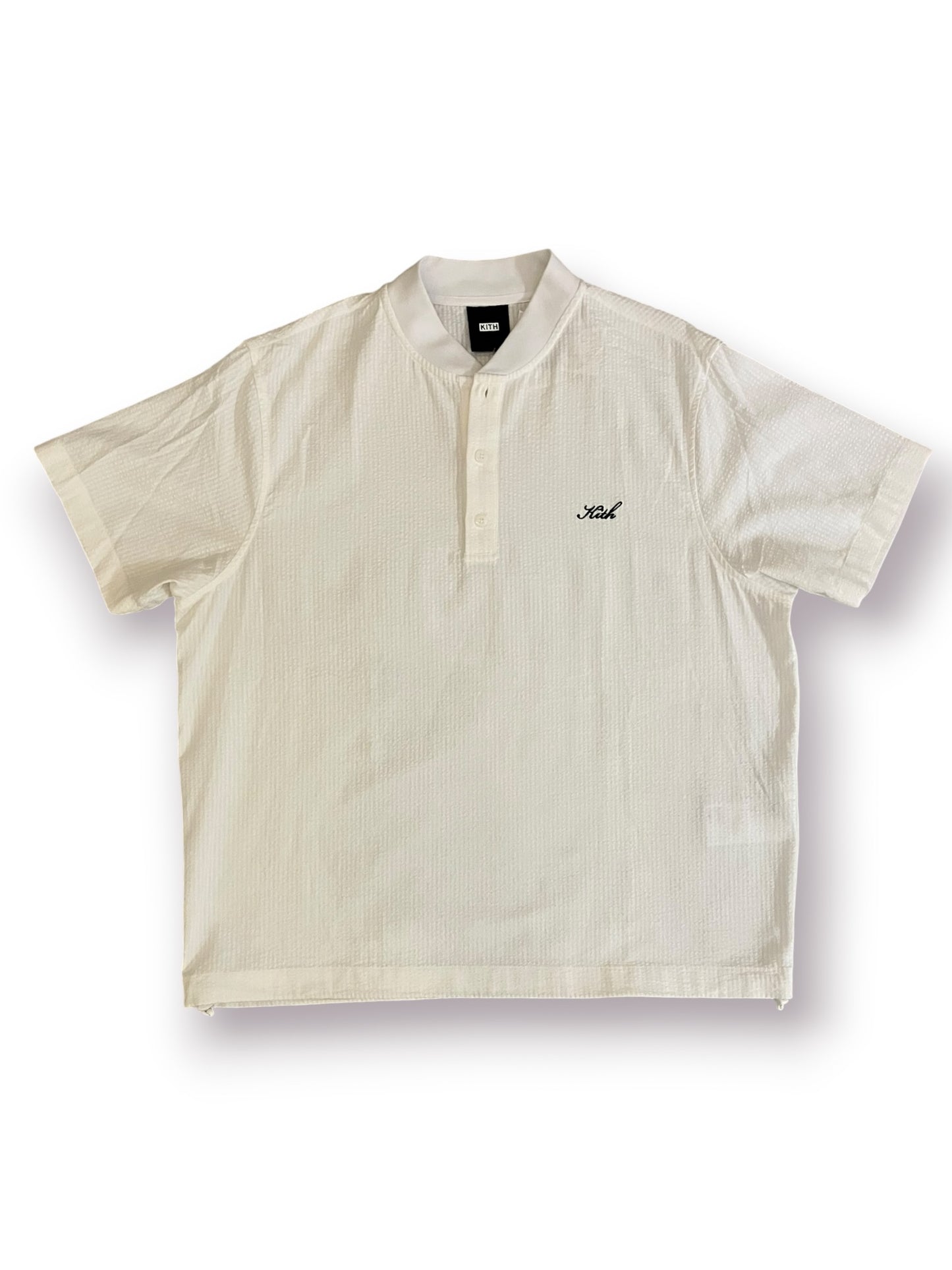 Kith Seersucker Polo ‘White’ (Pre-Owned)