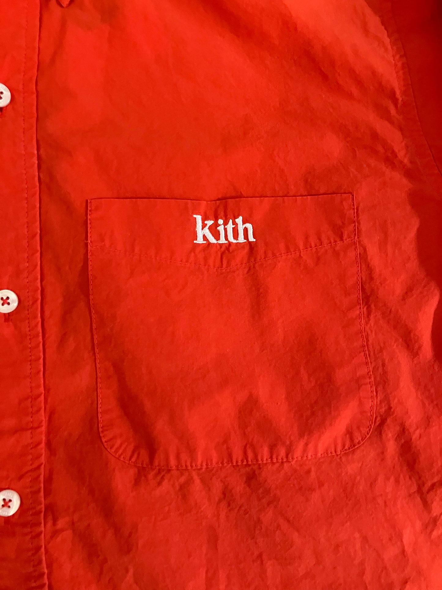 Kith Button Down Shirt ‘Orange’ (Pre-Owned)