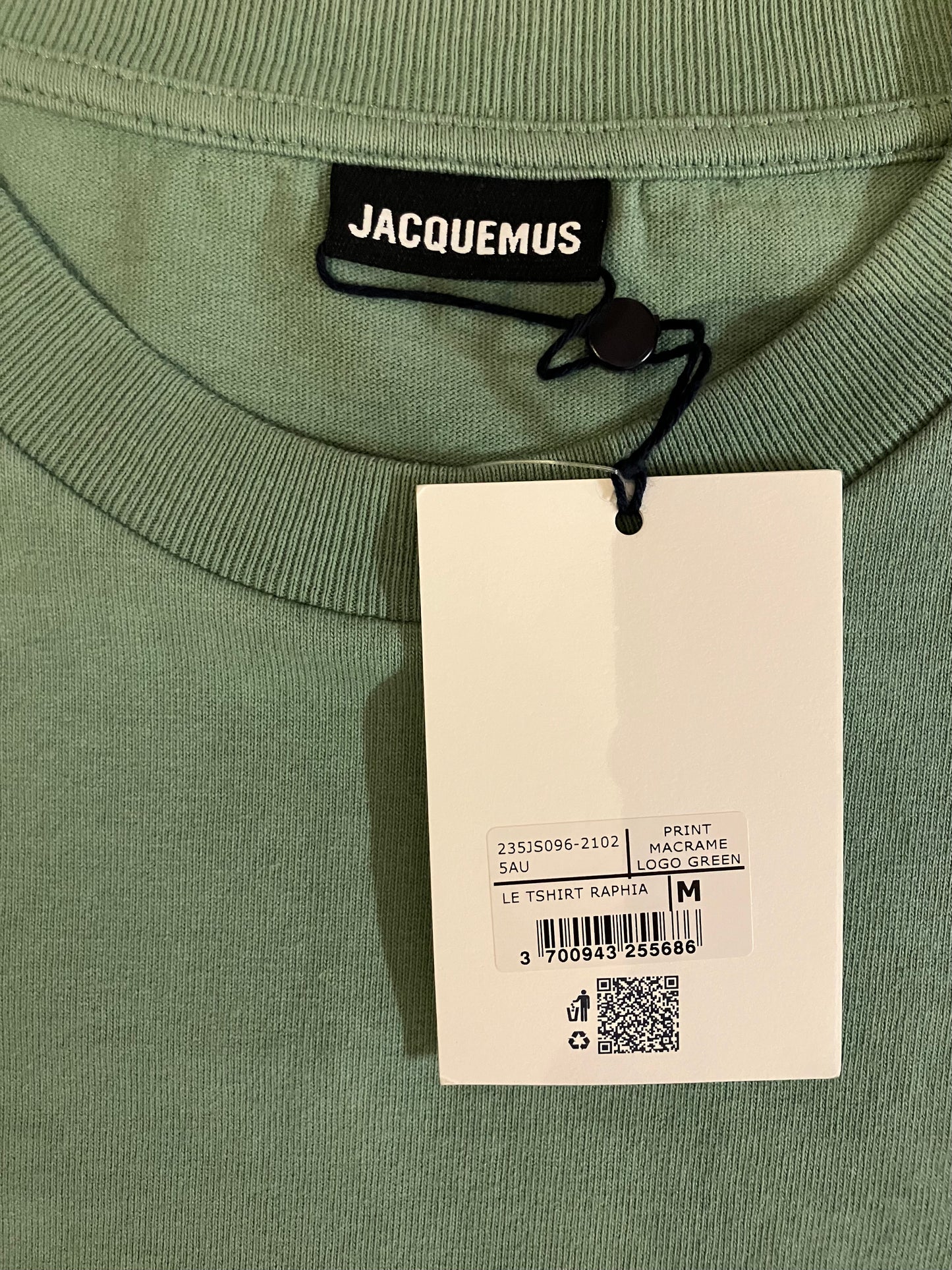 Jacquemus Le T-Shirt Raphia Logo