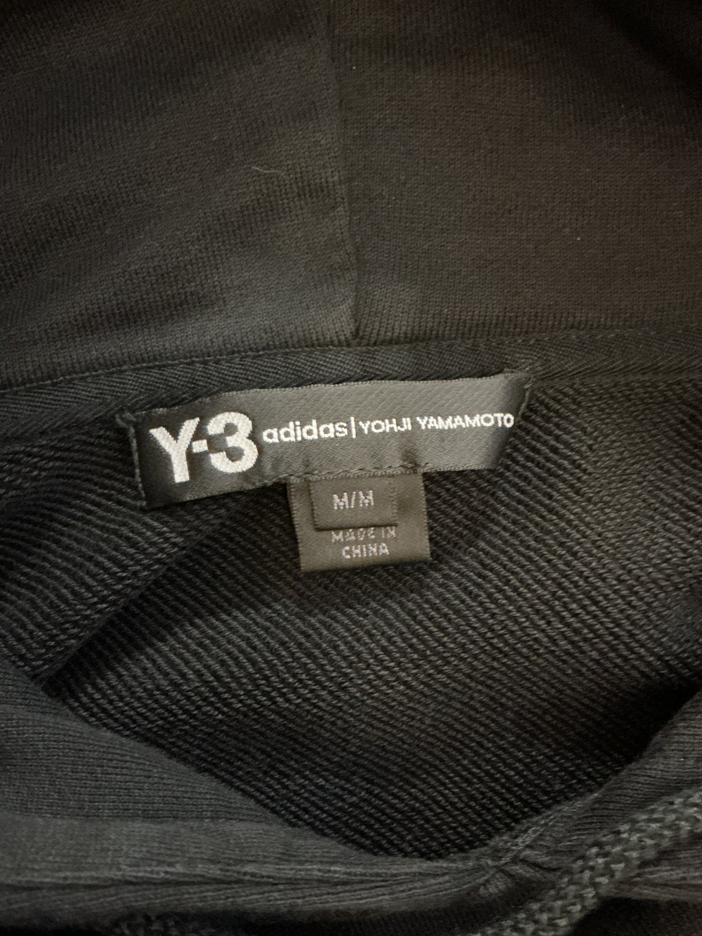 Y-3 Yohji Yamamoto Adidas Pullover Hoodie ‘Black’ (Pre-Owned)