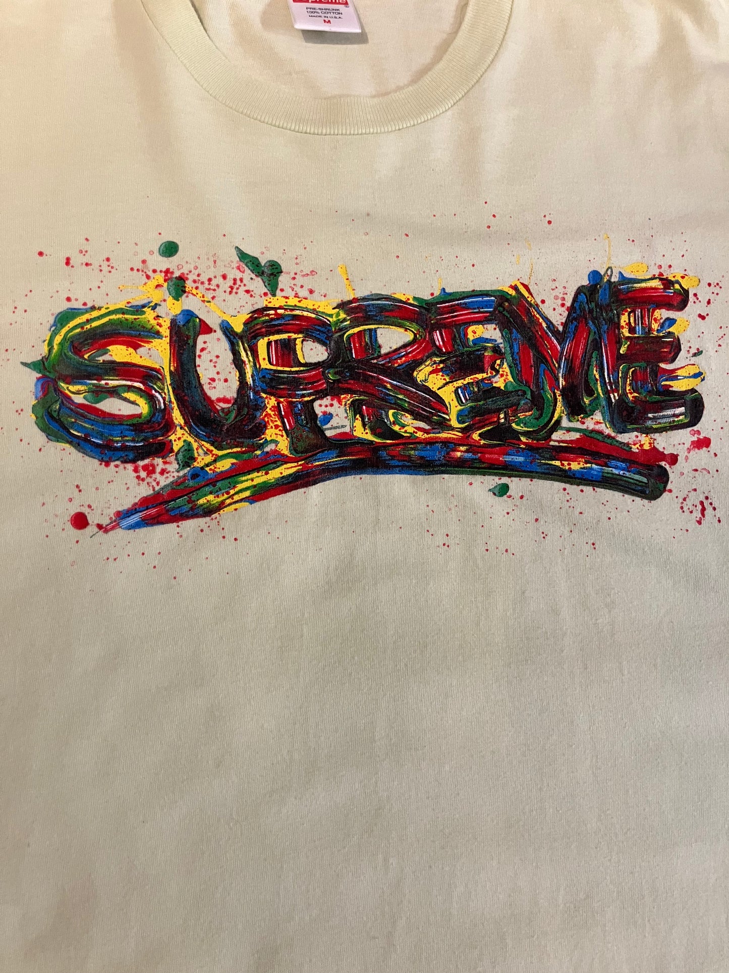 Supreme Paint Logo Tee ‘Pale Mint’ (Pre-Owned)