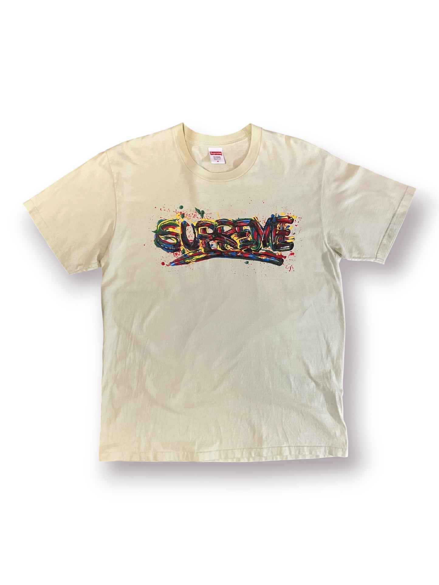 Supreme Paint Logo Tee ‘Pale Mint’ (Pre-Owned)