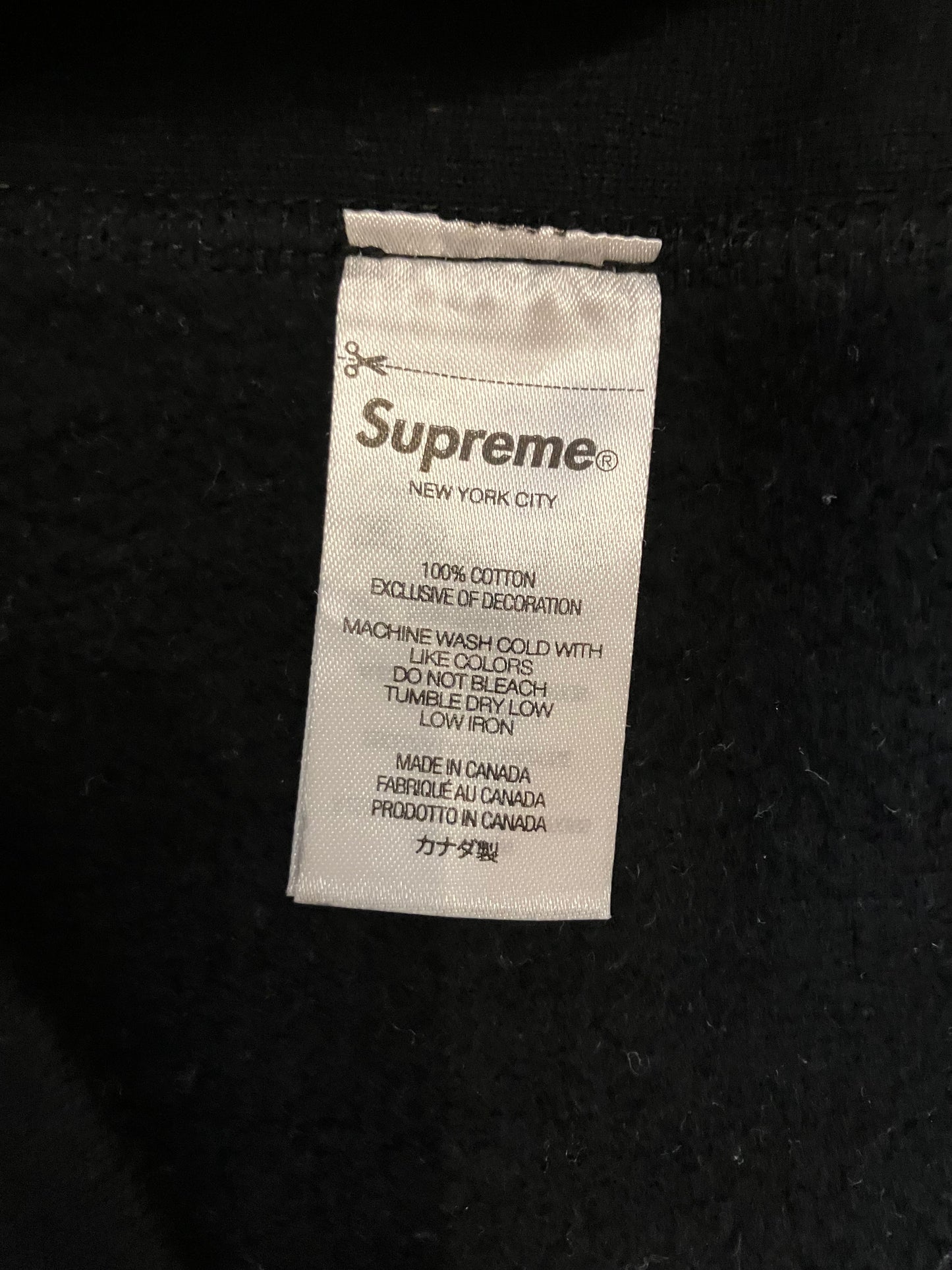 Supreme Number One Hooded Sweatshirt ‘Black’ (Pre-Owned)