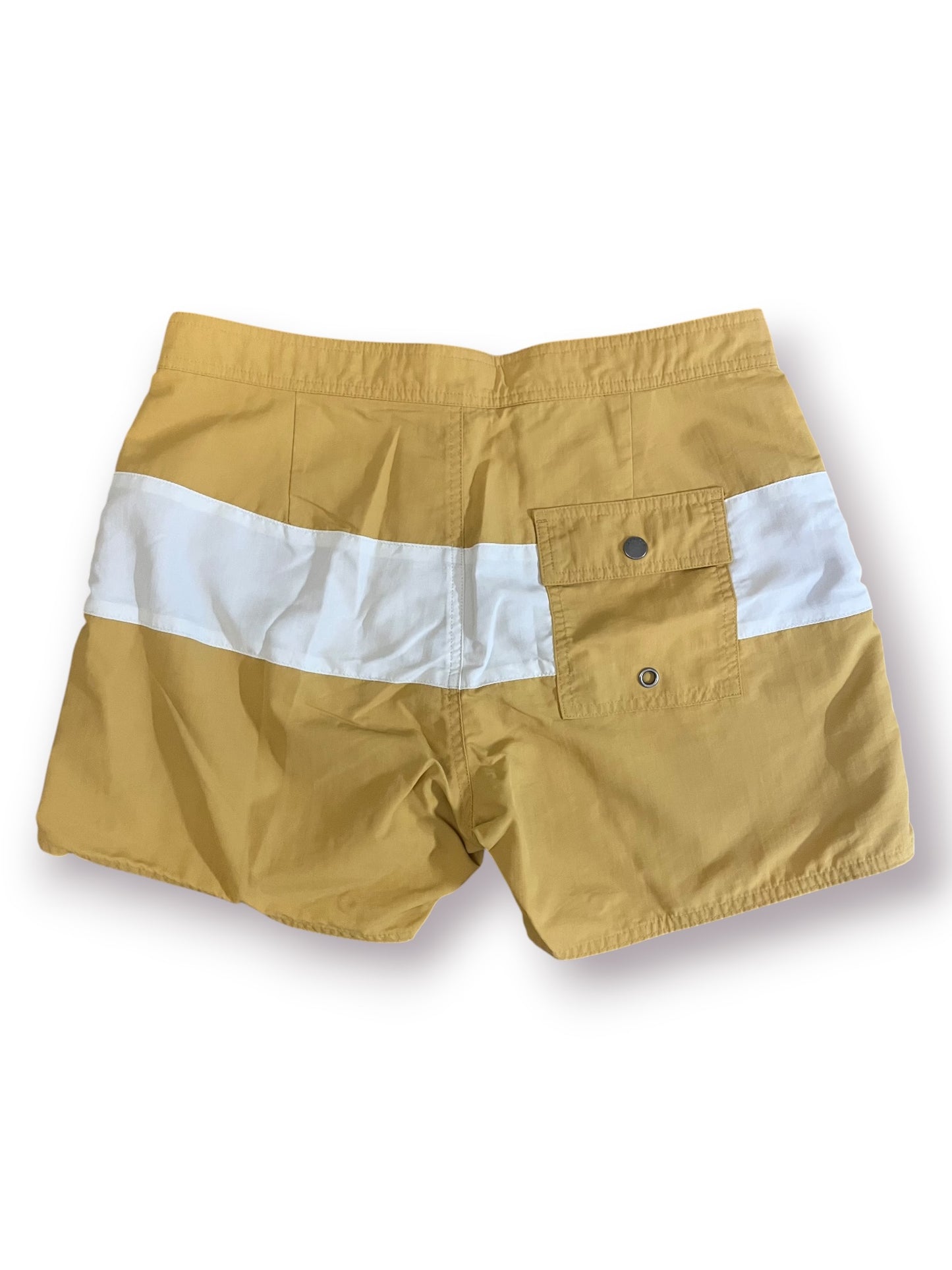 Saturdays NYC Grant Board Shorts ‘White/Yellow’ (Pre-Owned)
