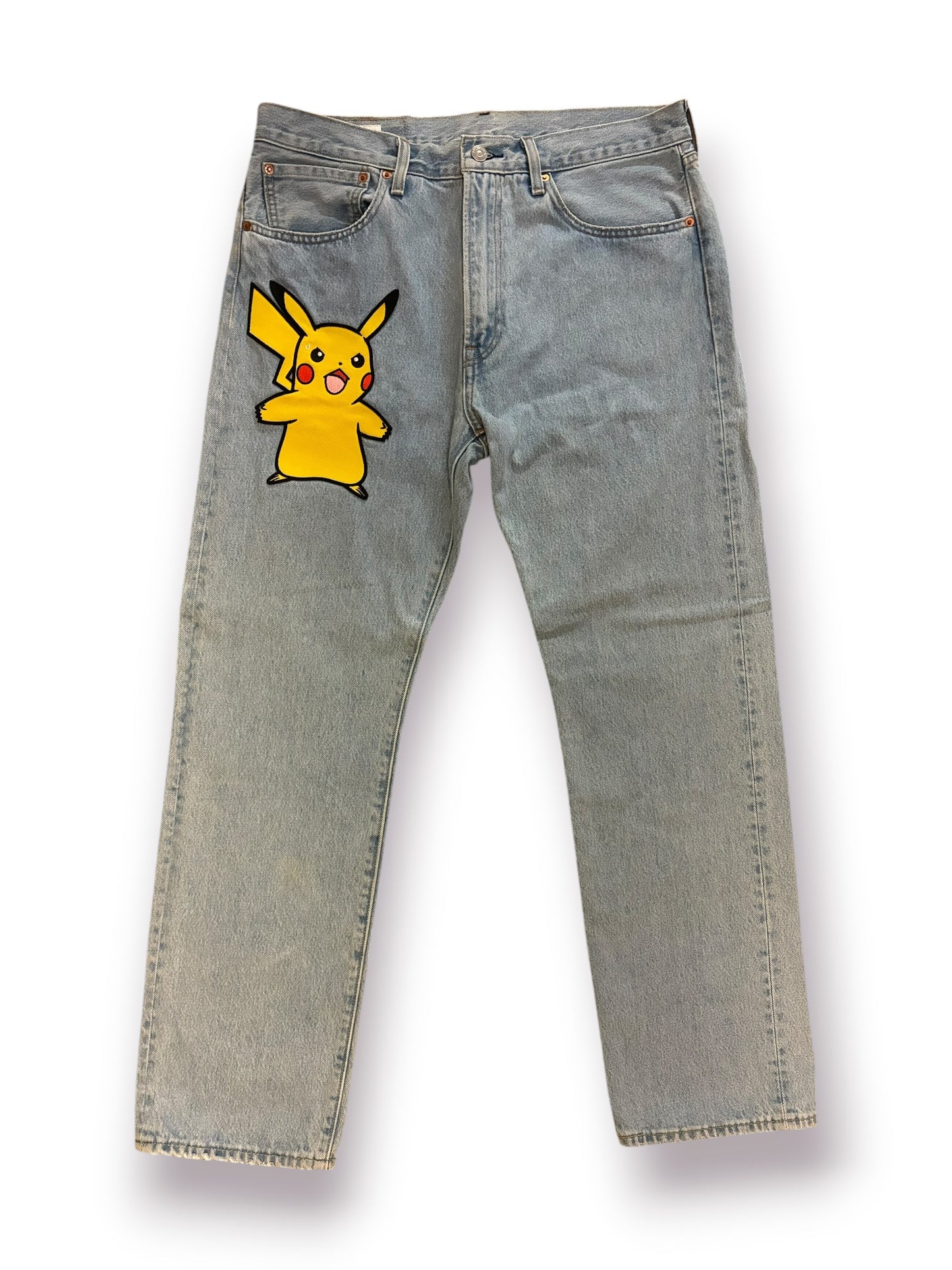 Levi’s x Pokémon 551Z Authentic Straight Jeans ‘Light Wash’ (Pre-Owned)