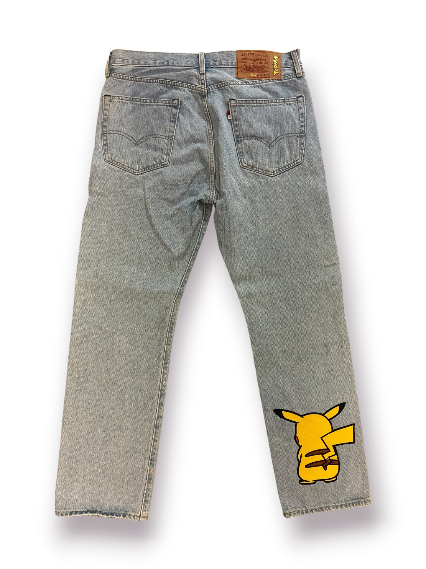 Levi’s x Pokémon 551Z Authentic Straight Jeans ‘Light Wash’ (Pre-Owned)