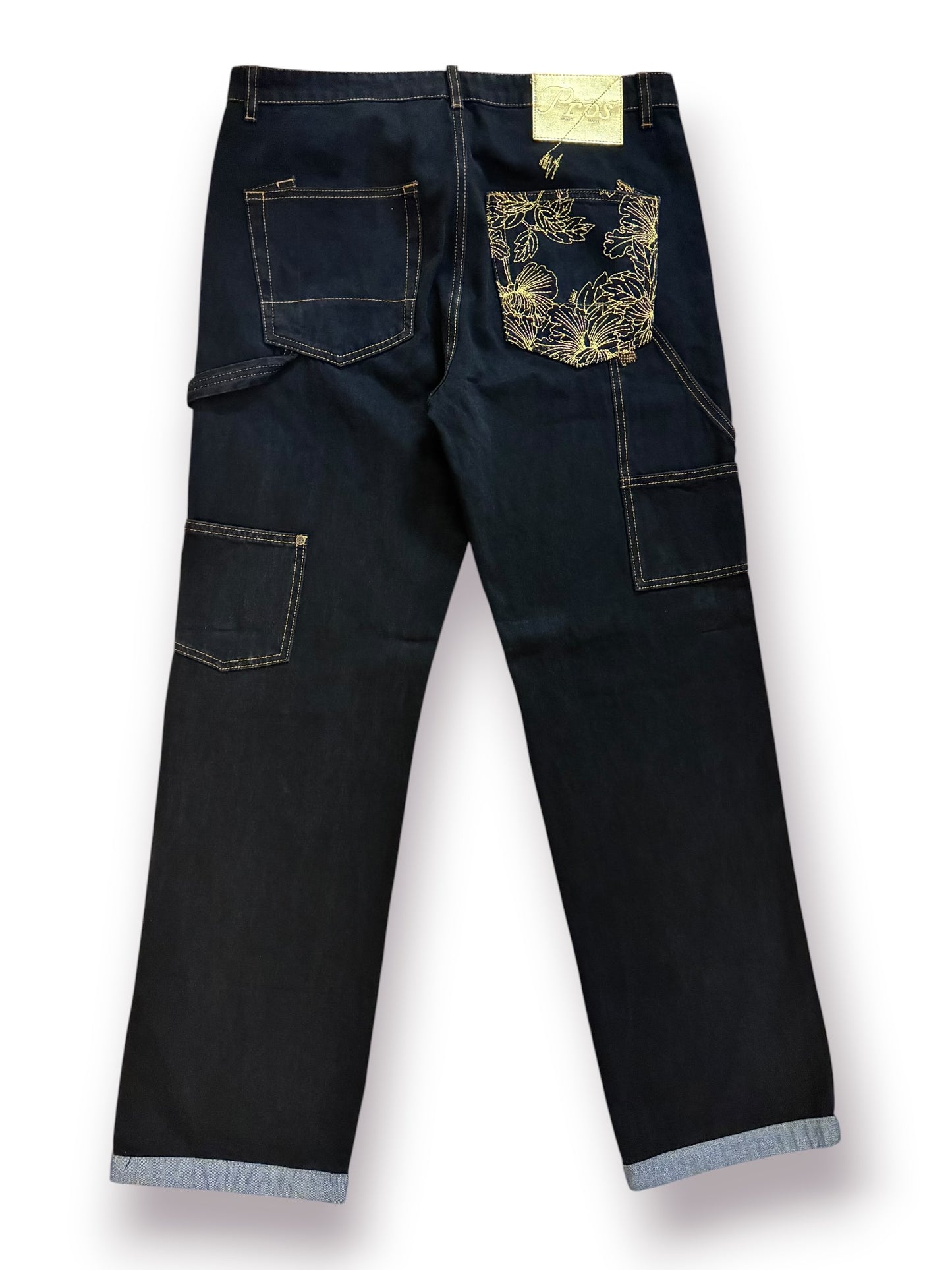PRPS Okinawa Embroidered Carpenter Pants ‘Black’ (Pre-Owned)