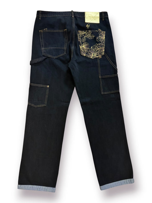 PRPS Okinawa Embroidered Carpenter Pants ‘Black’ (Pre-Owned)