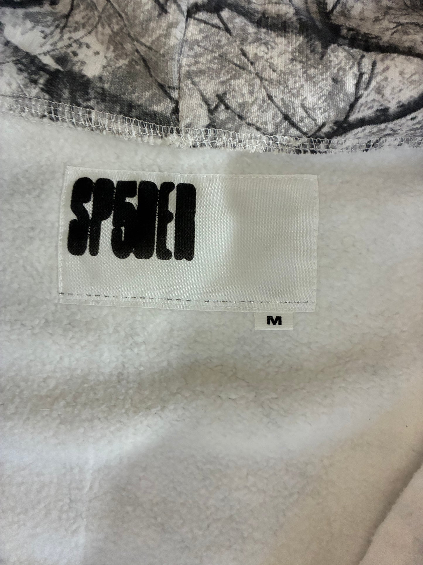 Sp5der Real Tree OG Web V2 Zip Hoodie ‘White Camo’