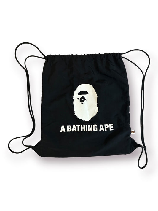 BAPE Ape Head Draw String Bag ‘Black’ (Pre-Owned)