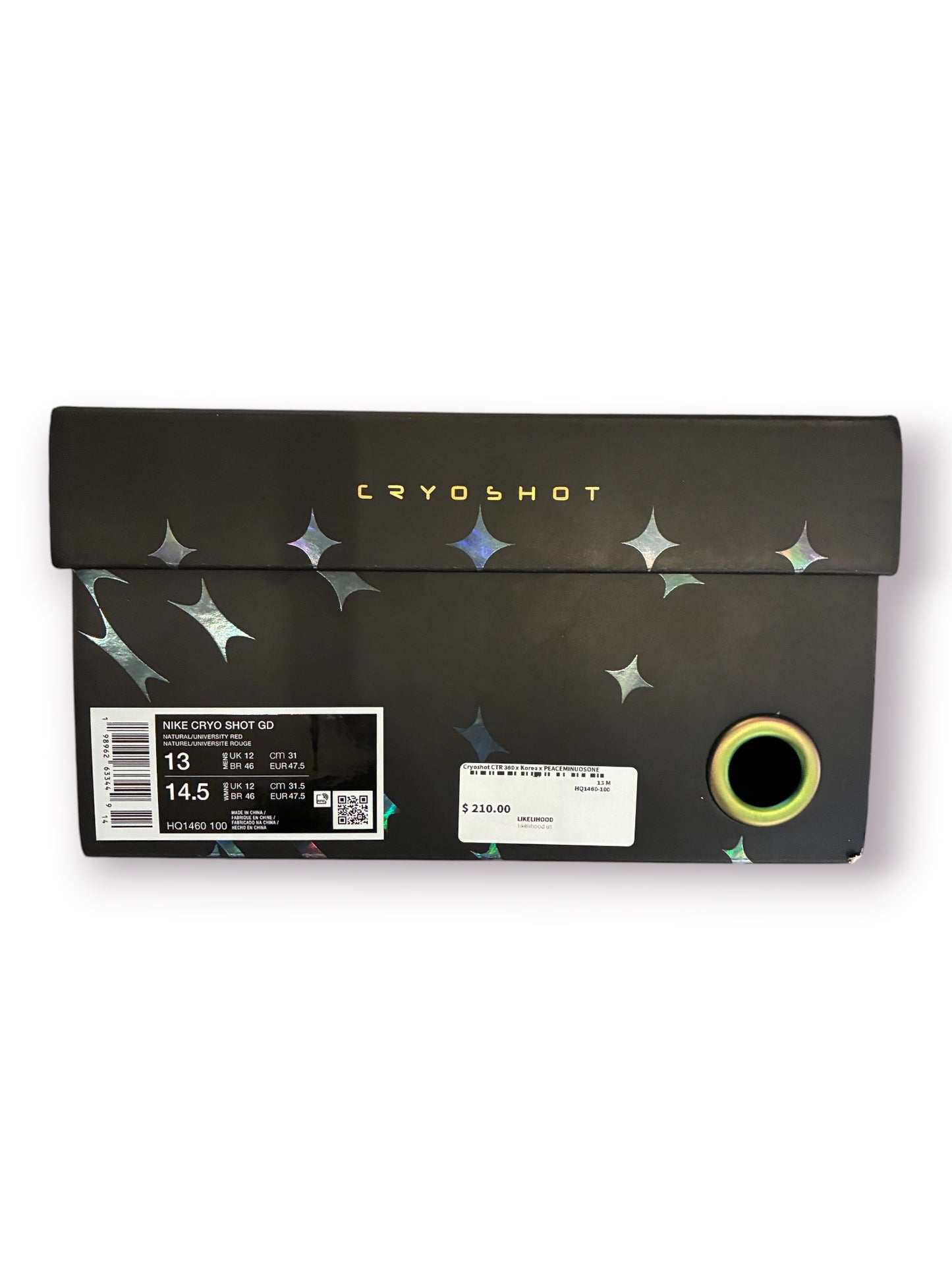 G-Dragon PEACEMINUSONE x Nike Cryoshot CTR360 Maestri II 'Natural/University Red'