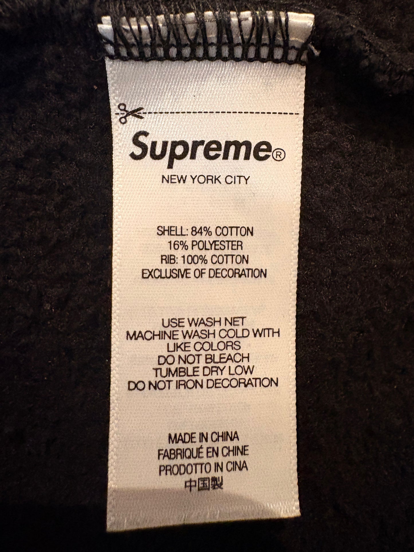 Supreme x DJ Screw Zip-up Hoodie ‘Black’