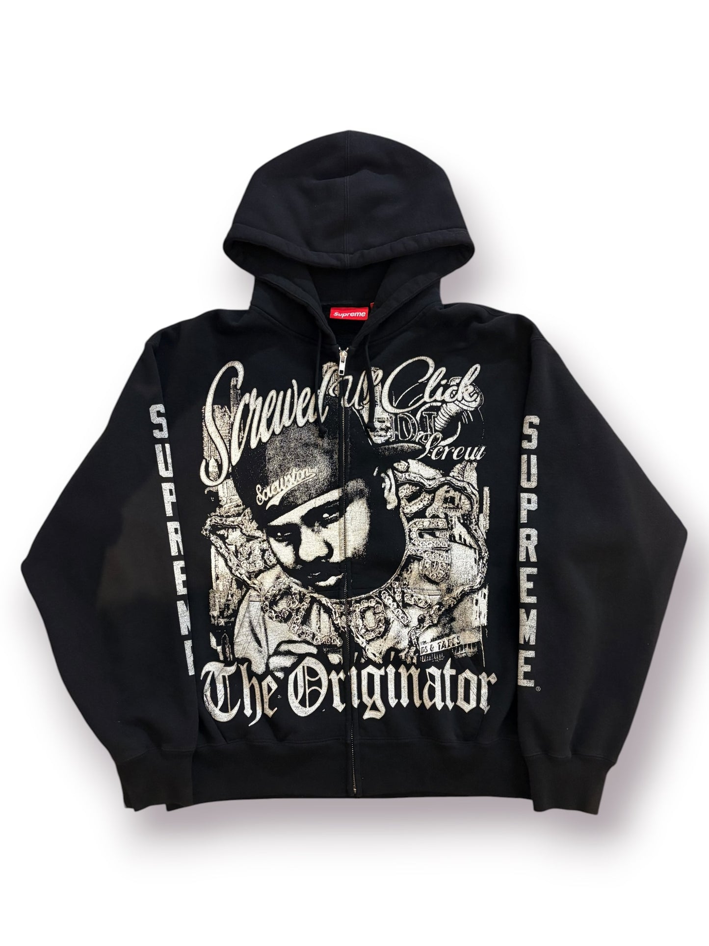 Supreme x DJ Screw Zip-up Hoodie ‘Black’