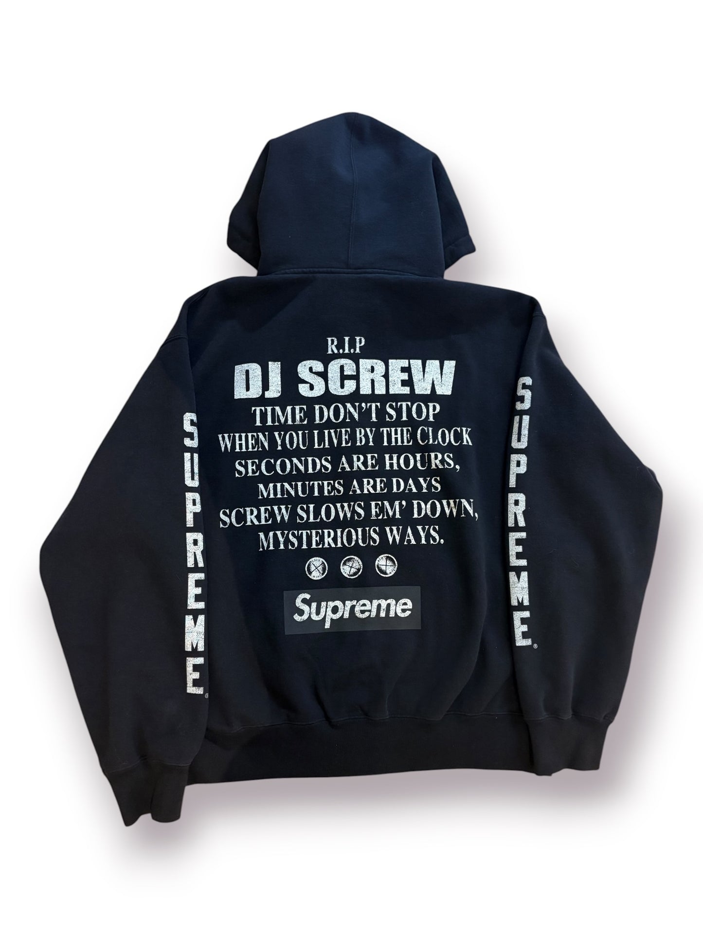 Supreme x DJ Screw Zip-up Hoodie ‘Black’