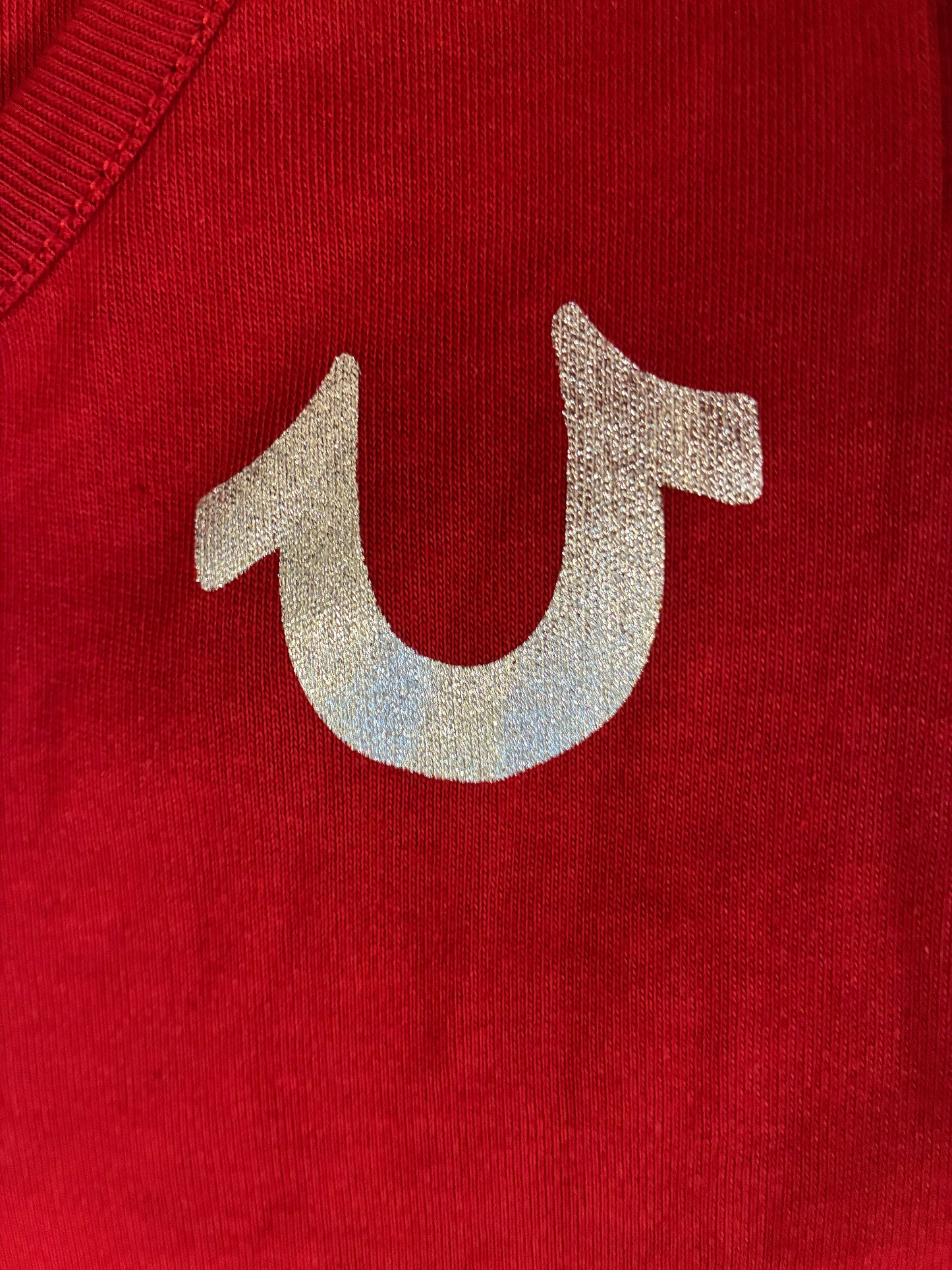 True Religion V-Neck T-Shirt Dress ‘Red’ (Pre-Owned)