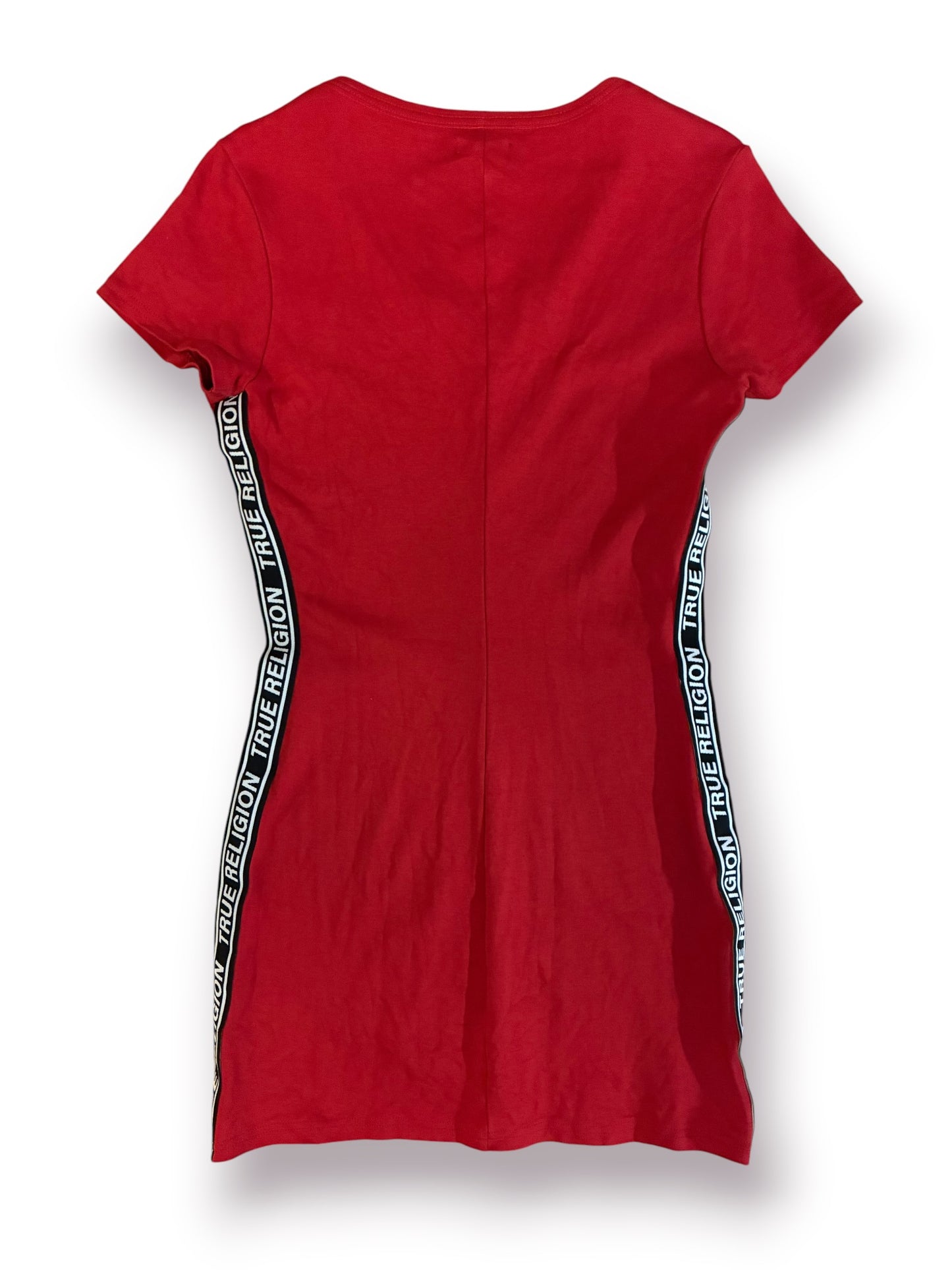 True Religion V-Neck T-Shirt Dress ‘Red’ (Pre-Owned)