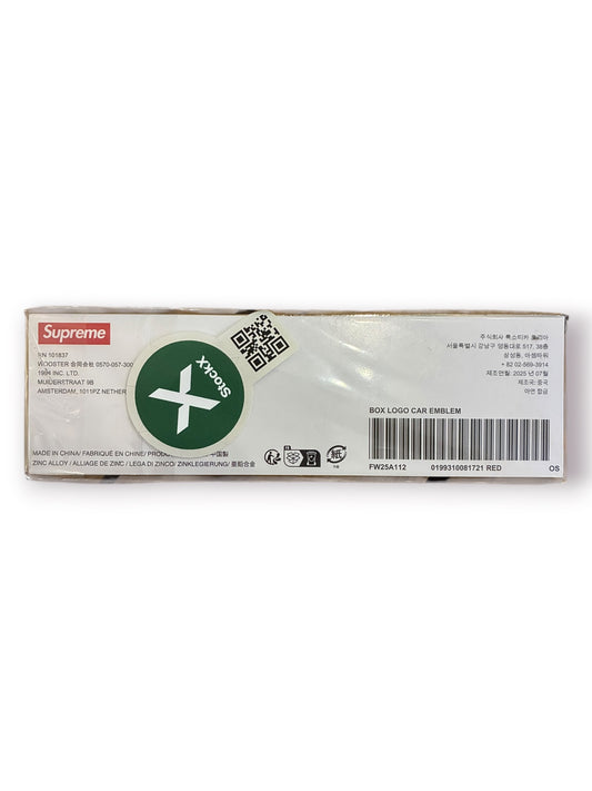 Supreme Box Logo Car Emblem