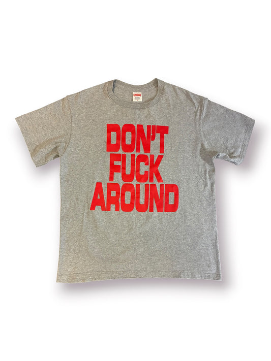 Supreme ‘Don’t Fuck Around Tee ‘Heather Grey’ (Pre-Owned)