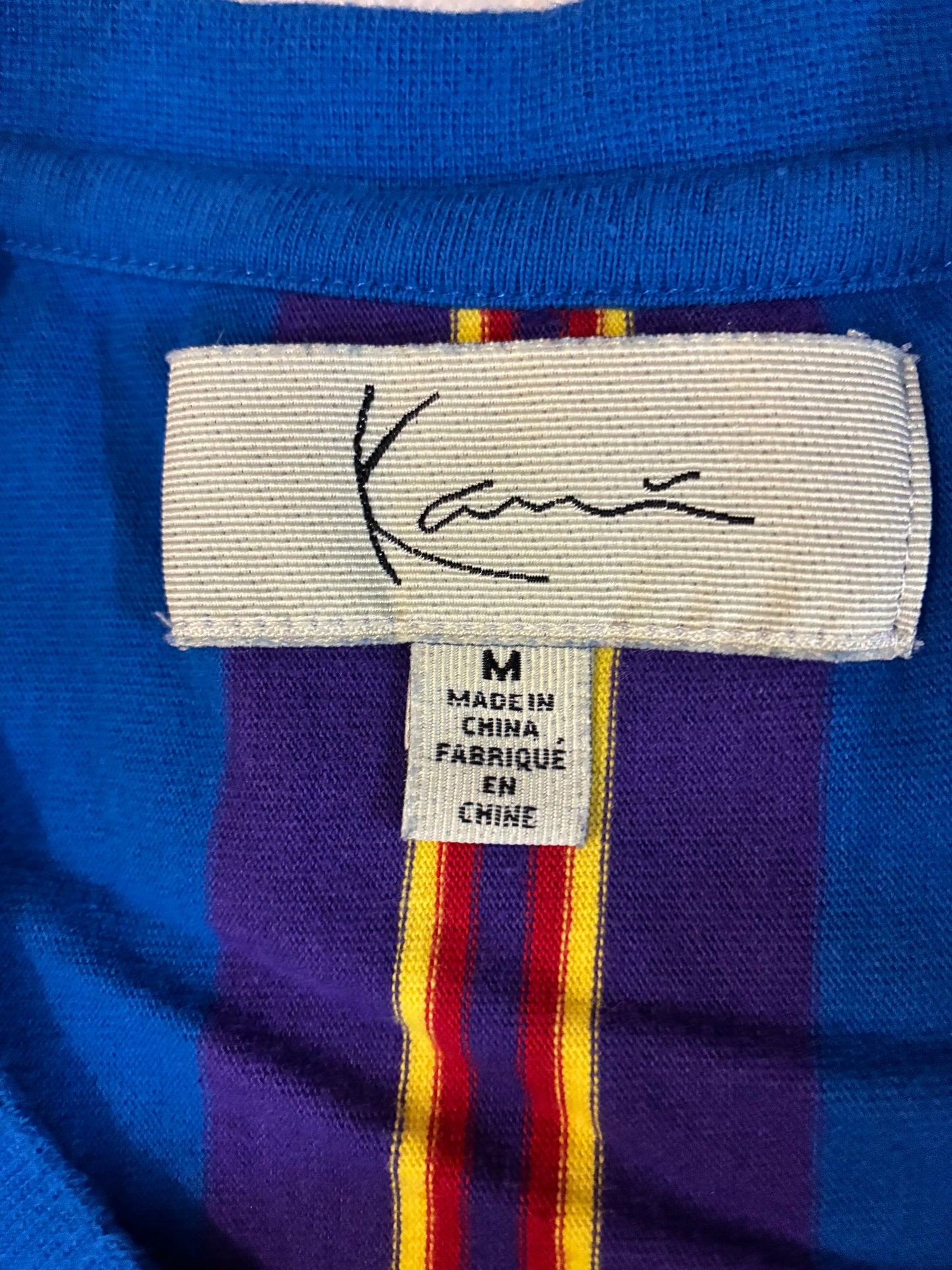 Karl Kani Striped Tee ‘Blue/Yellow’ (Pre-Owned)