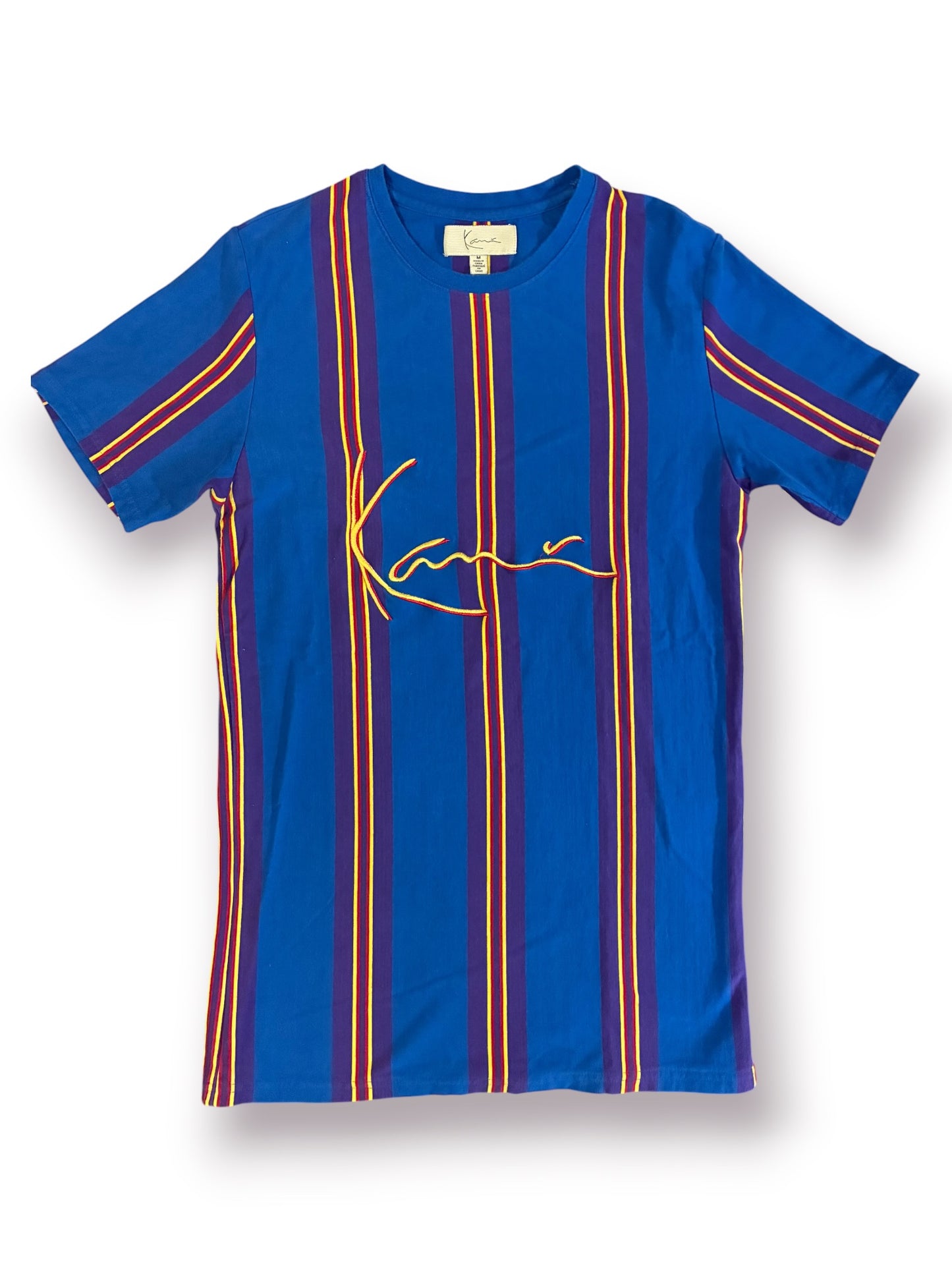 Karl Kani Striped Tee ‘Blue/Yellow’ (Pre-Owned)