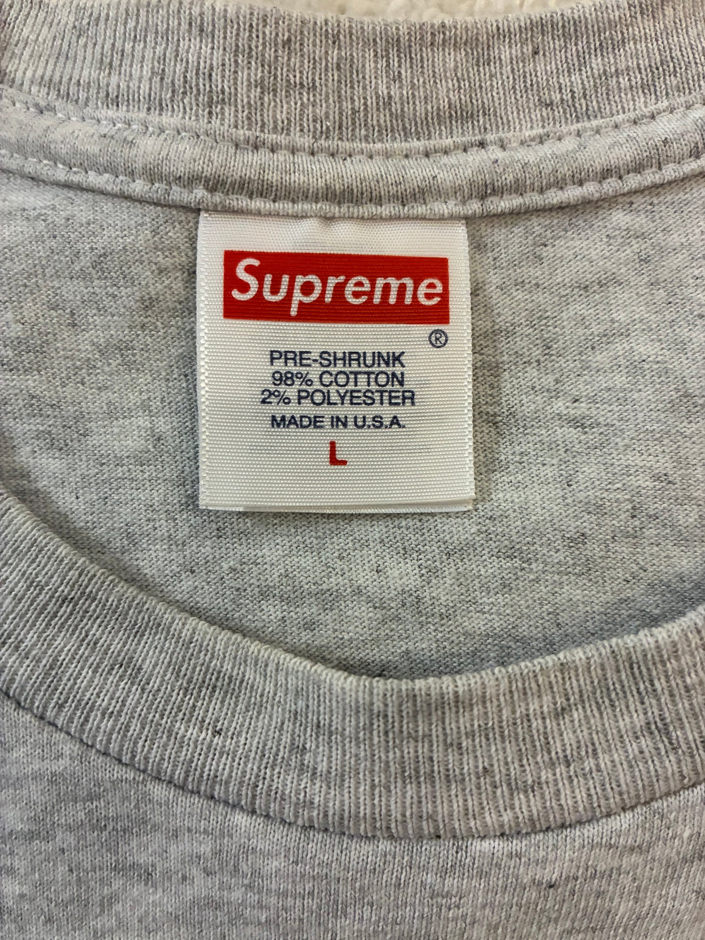 Supreme Static Tee ‘Grey’ (Pre-Owned)