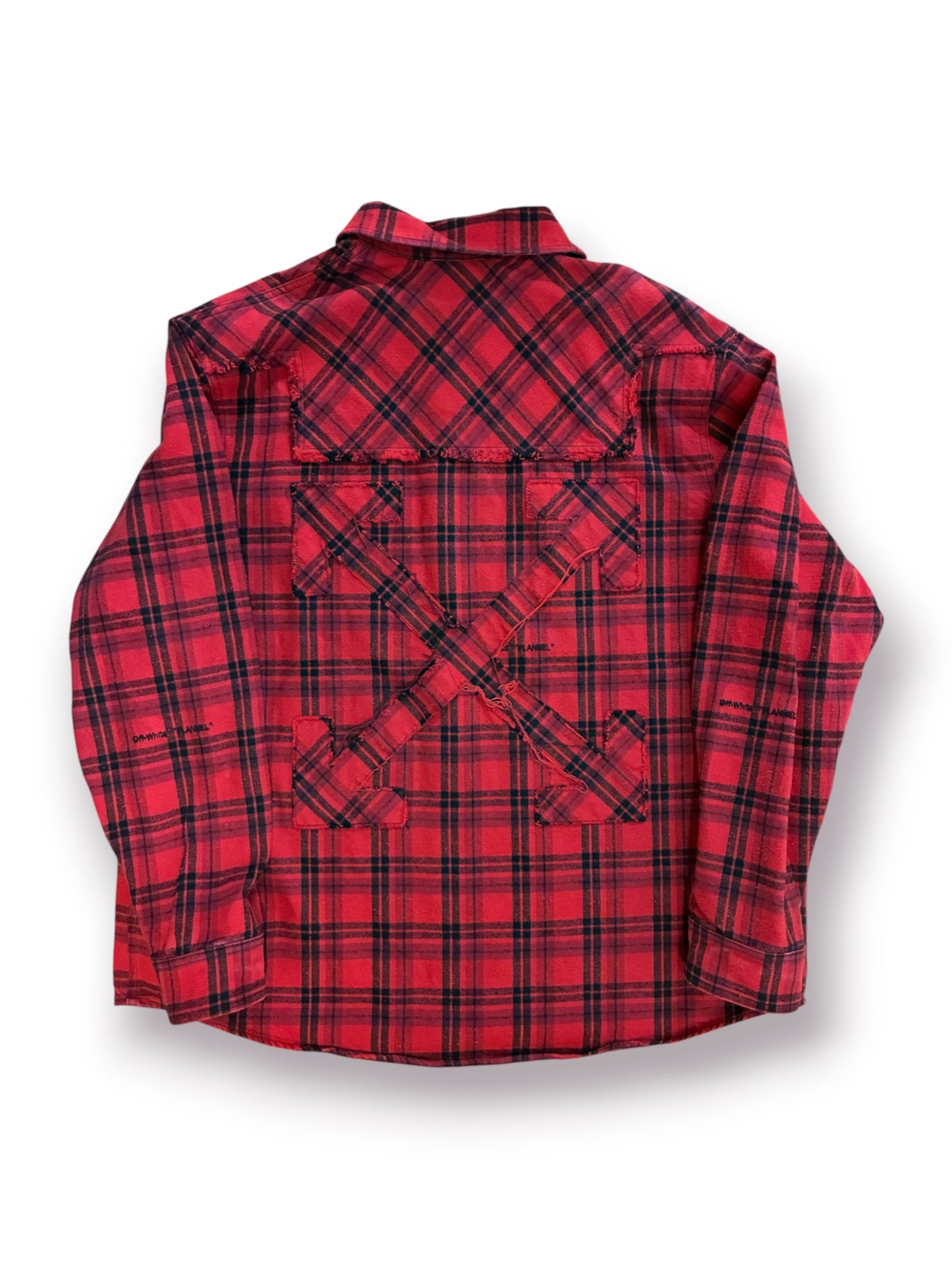 OFF-WHITE Red Flannel Check Shirt (Pre-Owned)
