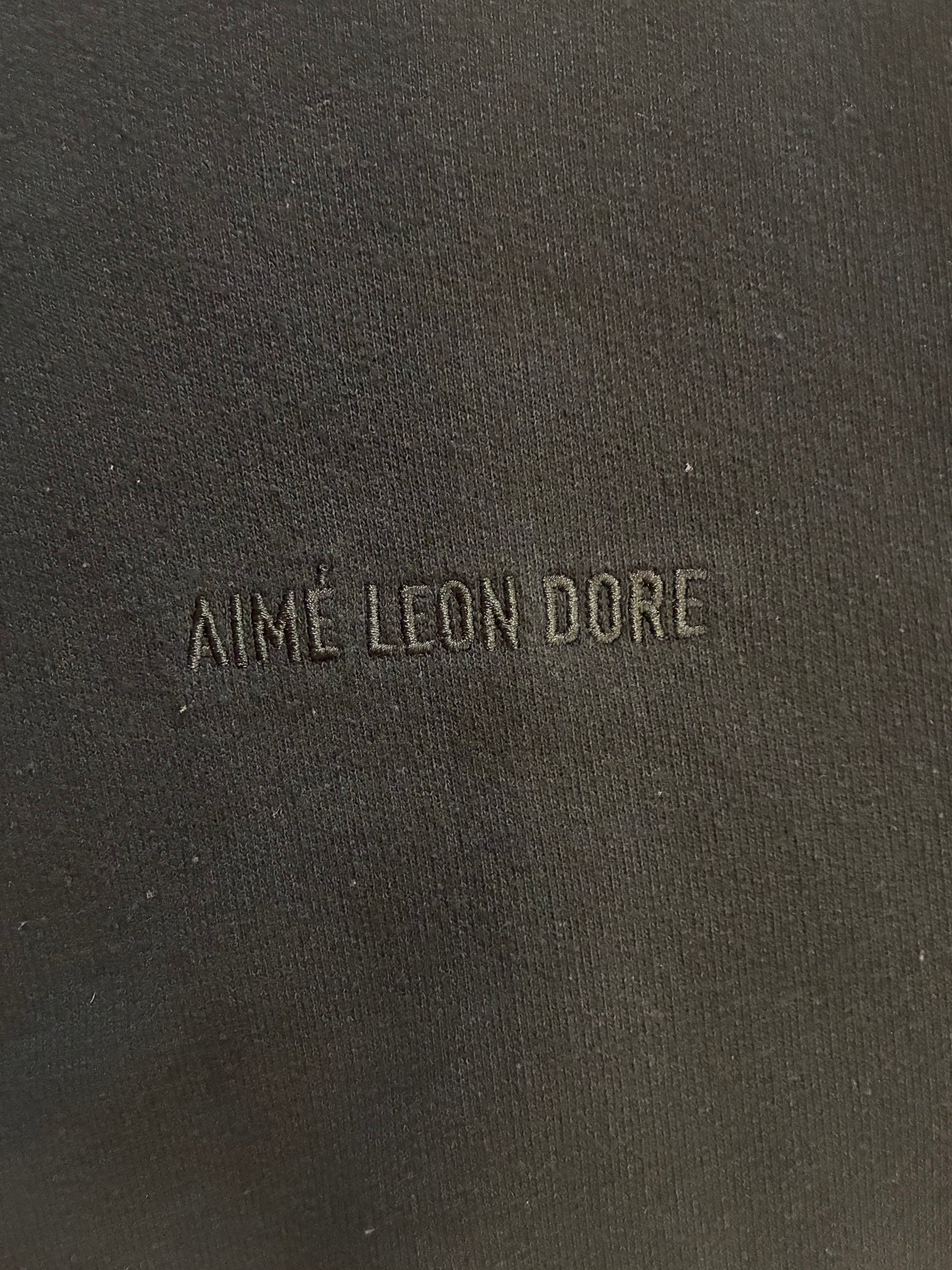 Aime Leon Dore Tonal Logo Hoodie ‘Black’ (Pre-Owned)
