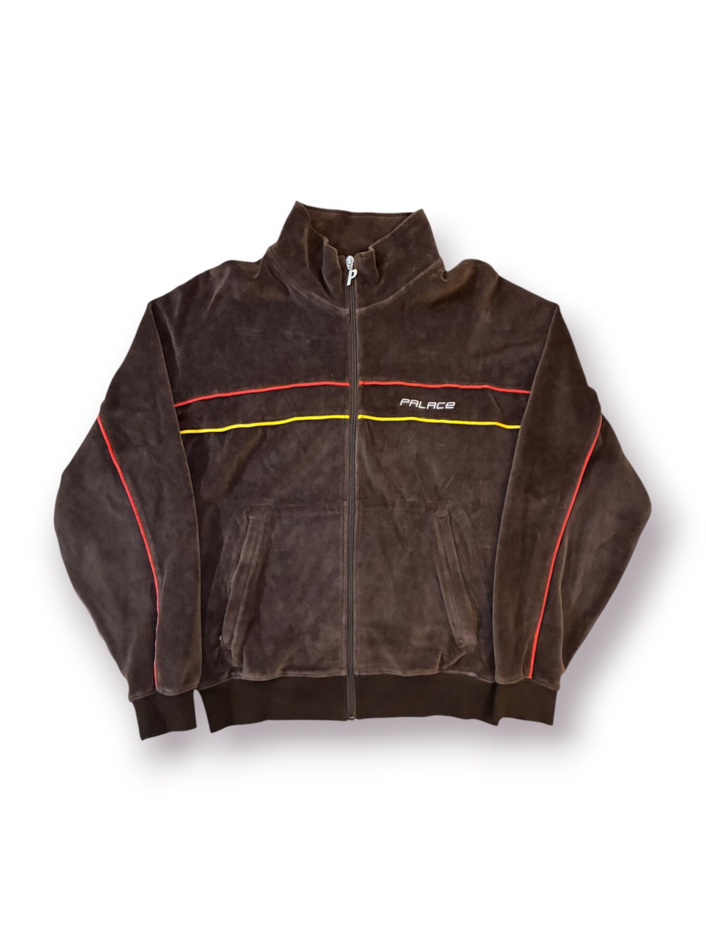 Palace Piped Velour Funnel Track Jacket ‘Fox’ (Pre-Owned)