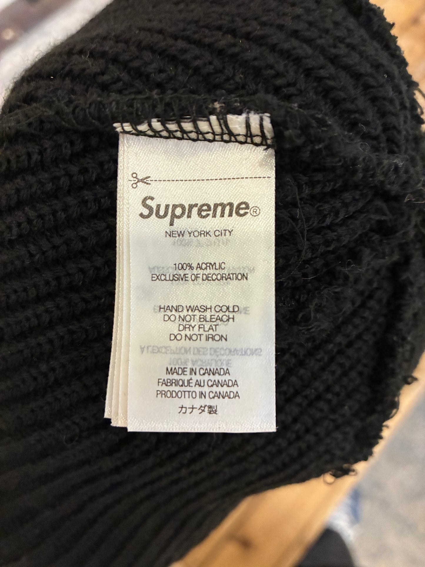 Supreme Loose Gauge Beanie ‘Black’ (Pre-Owned)