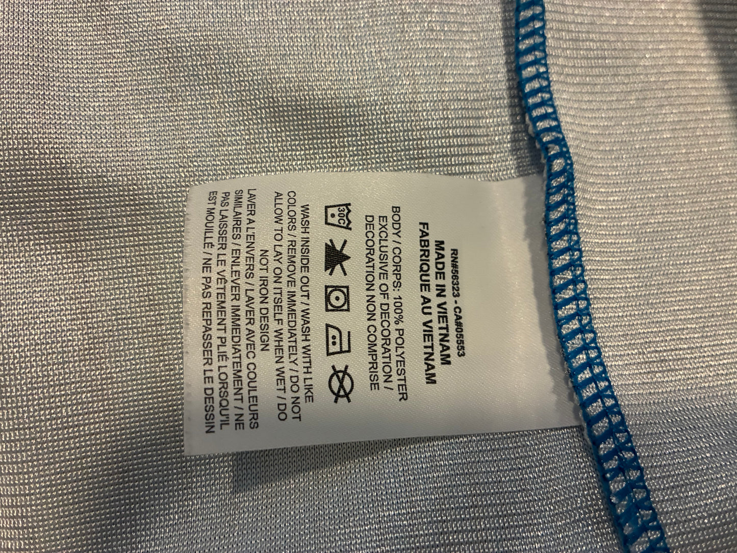 OFF-WHITE x Nike 001 Soccer Jersey 'Blue' (Pre-Owned)