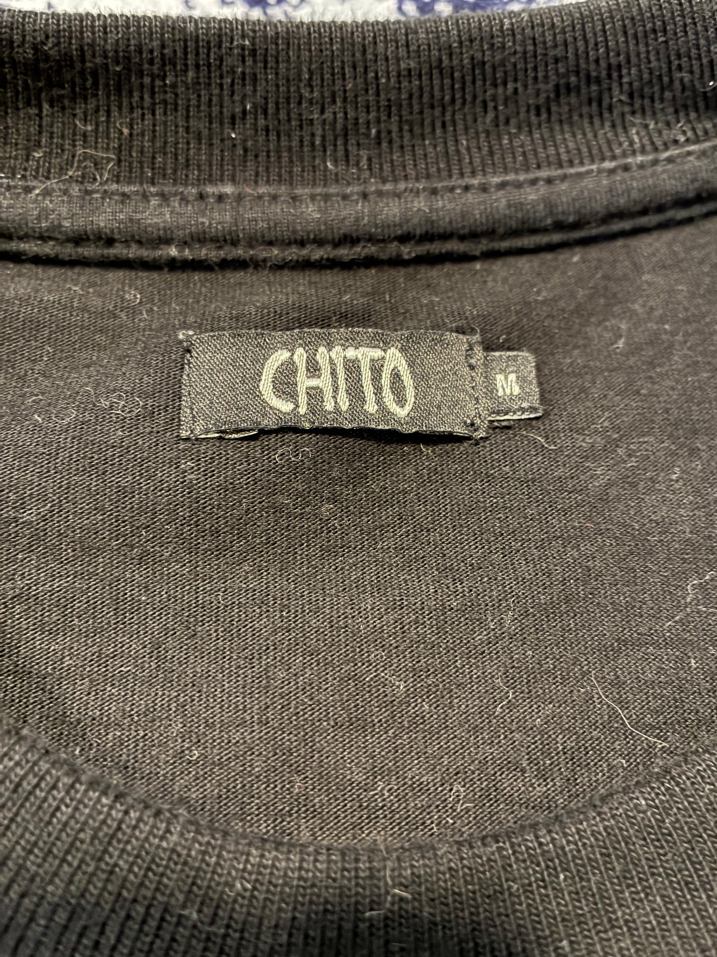 CHITO Finesse Pup Rhinestone Short Sleeve Tee 'Black' (Pre-Owned)