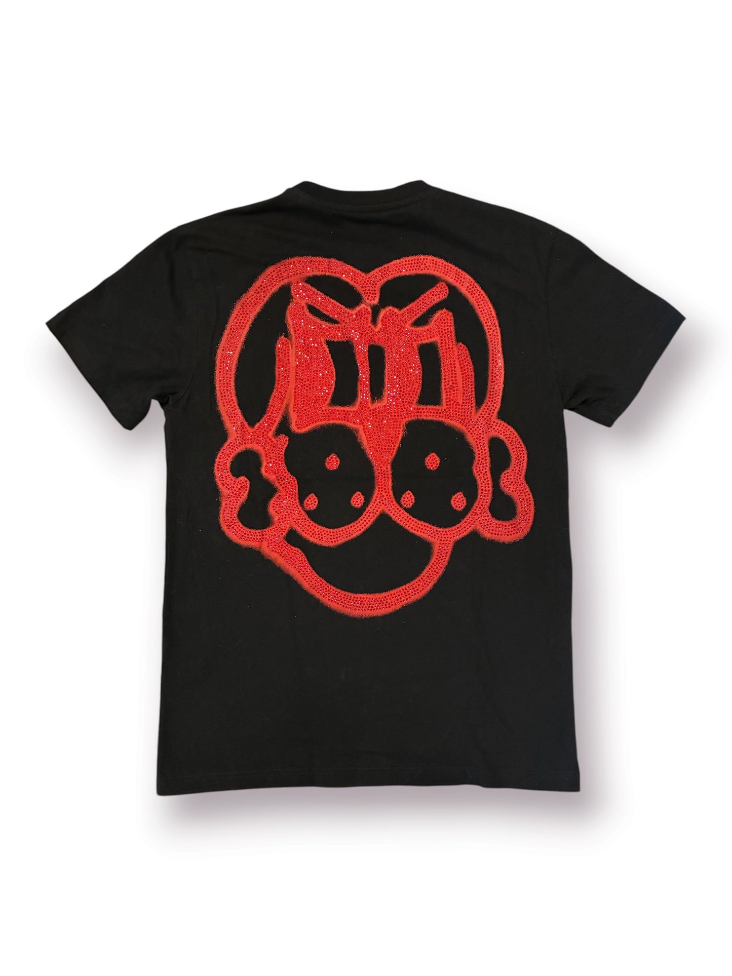 CHITO Finesse Pup Rhinestone Short Sleeve Tee 'Black' (Pre-Owned)