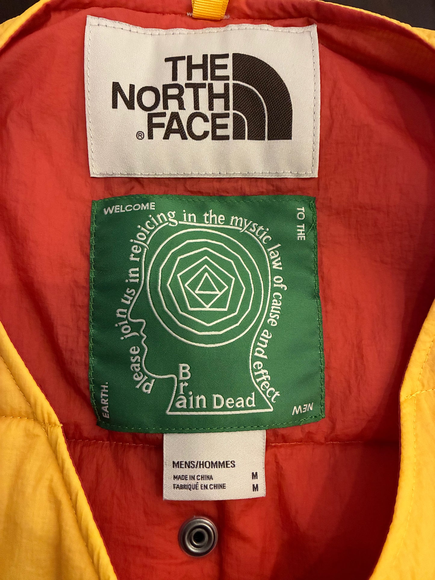 Brain Dead x The North Face 68 Sierra Vest 'Yellow' (Pre-Owned)